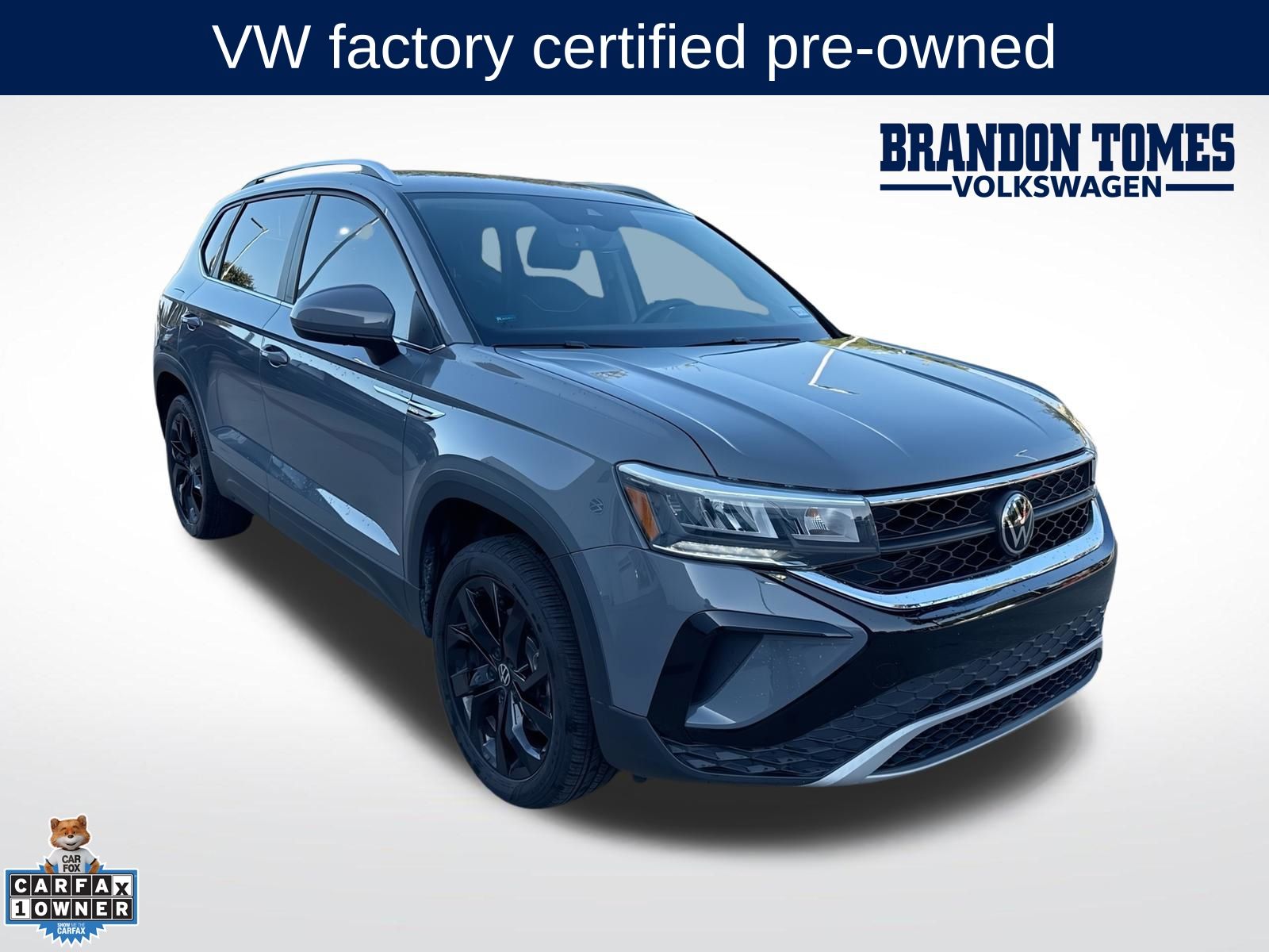Pure Gray 2023 Volkswagen Taos SUV / Crossover Front-Wheel Drive 8-Speed Automatic
