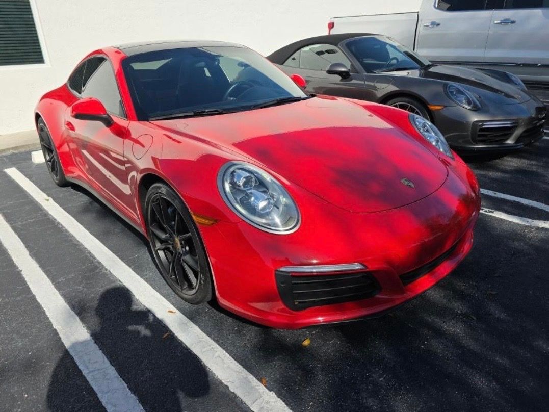 Guards Red 2019 Porsche 911 Carrera 4 Coupe AWD Coupe All-Wheel Drive 7-Speed Automatic