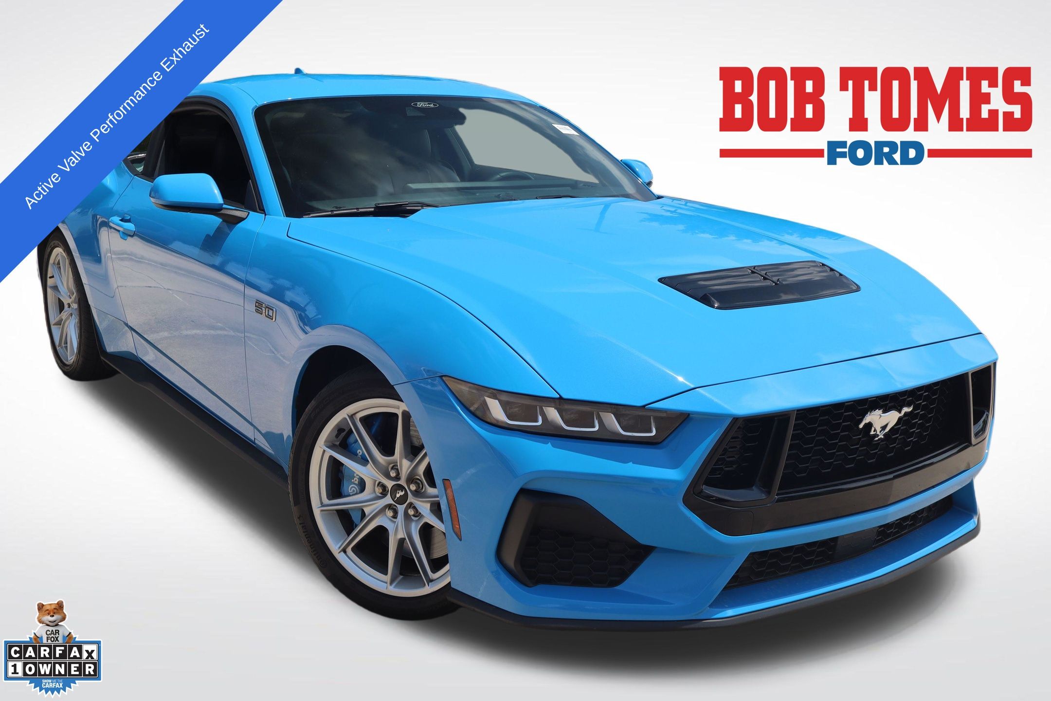 Grabber Blue Metallic 2024 Ford Mustang Coupe Rear-Wheel Drive Automatic