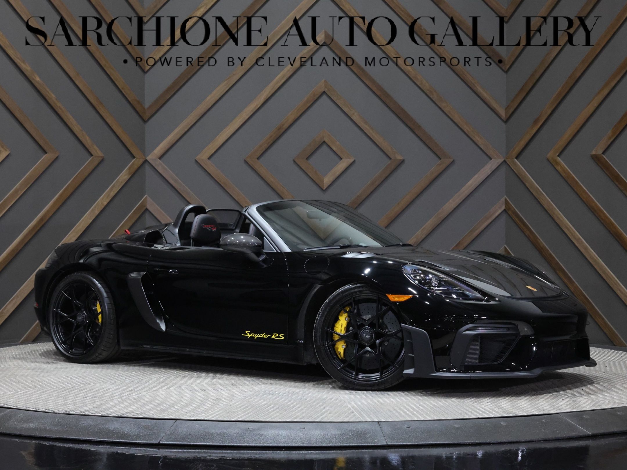 Black 2024 Porsche 718 Boxster Spyder RS RWD Convertible Rear-Wheel Drive 7-Speed Automatic
