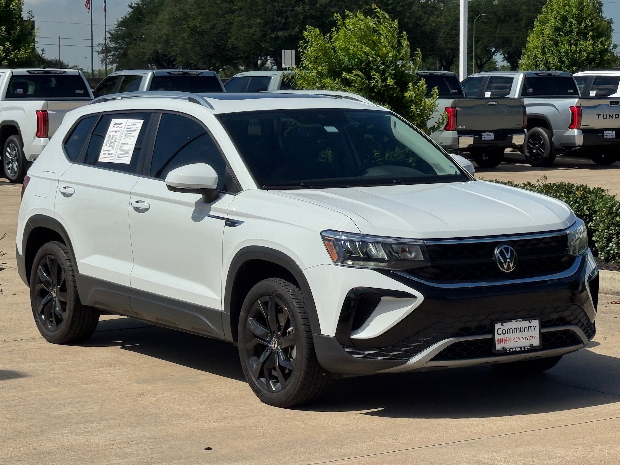2024 Volkswagen Taos 1.5T SE White at DeMontrond Automotive Group