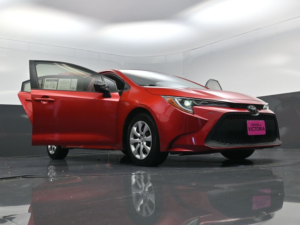2021 Toyota Corolla LE Red at DeMontrond Auto Country