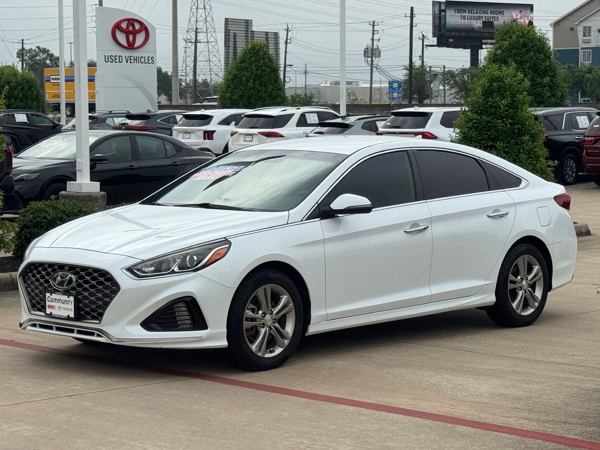 2019 Hyundai Sonata SEL White at Martin Chrysler Dodge Jeep Ram