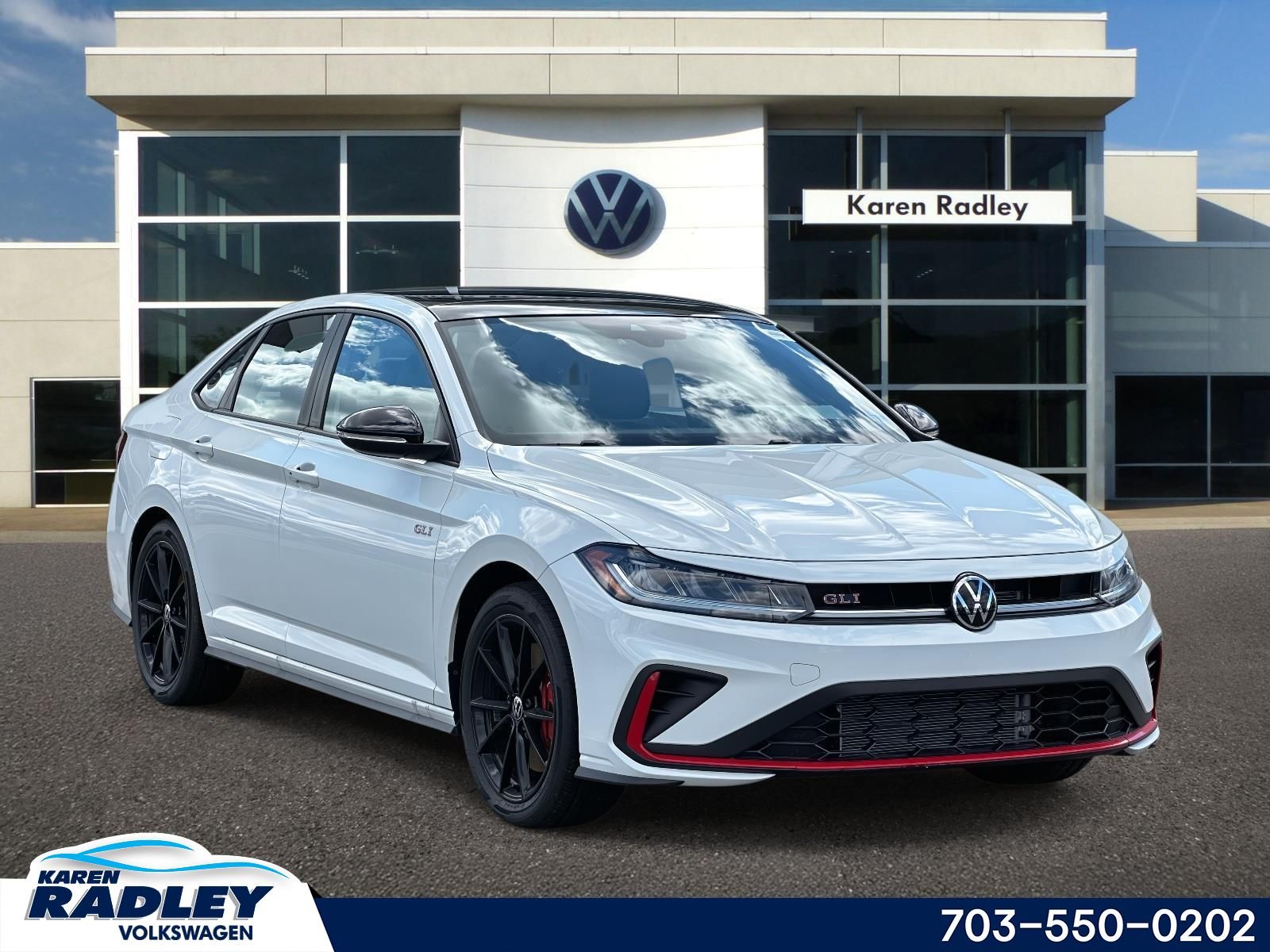 Pure White w/Deep Blk Rf 2026 Volkswagen Jetta GLI Sedan Front-Wheel Drive 6-Speed Manual