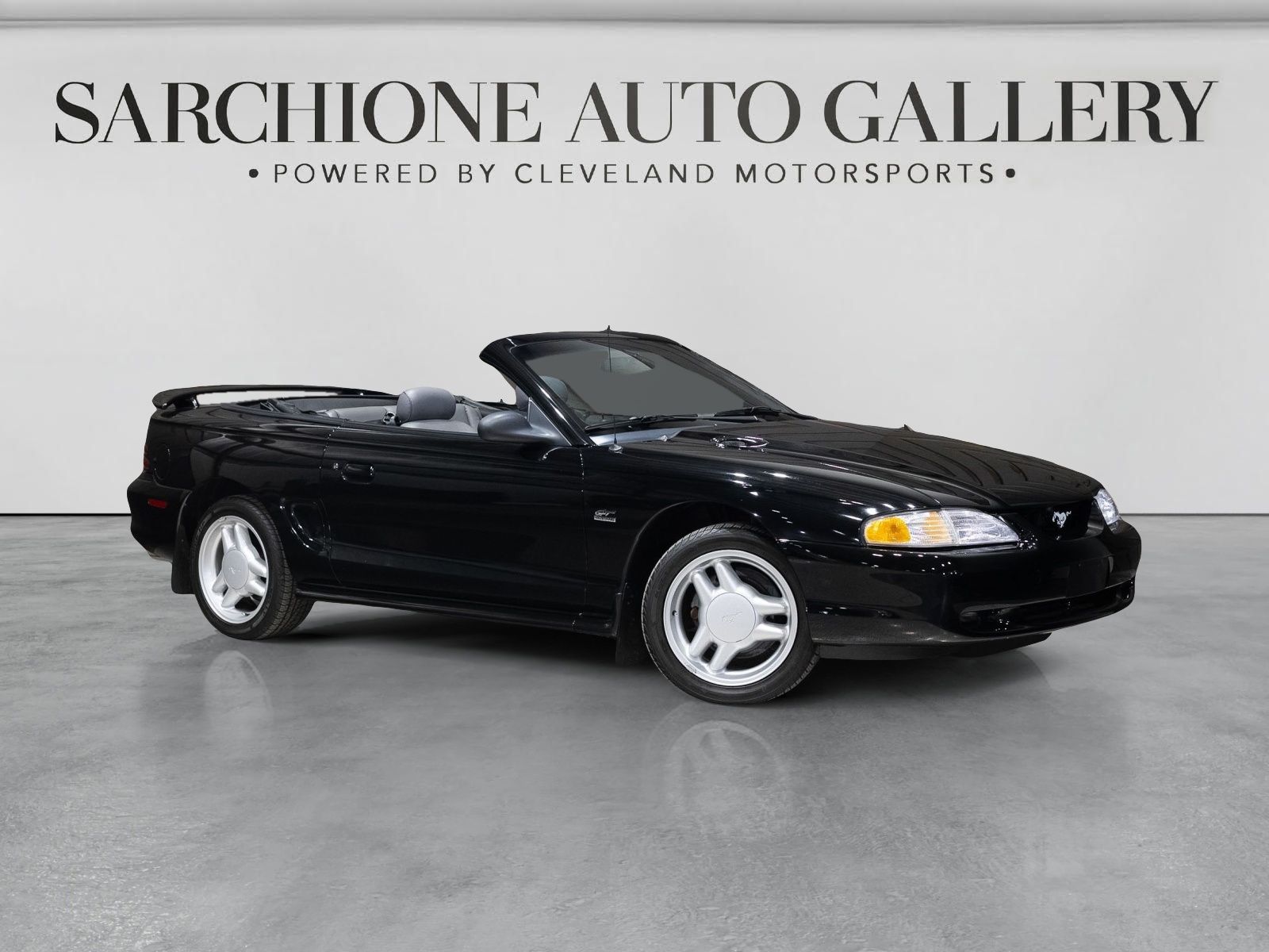 Black 1995 Ford Mustang Convertible Rear-Wheel Drive 4-Speed Automatic Overdrive