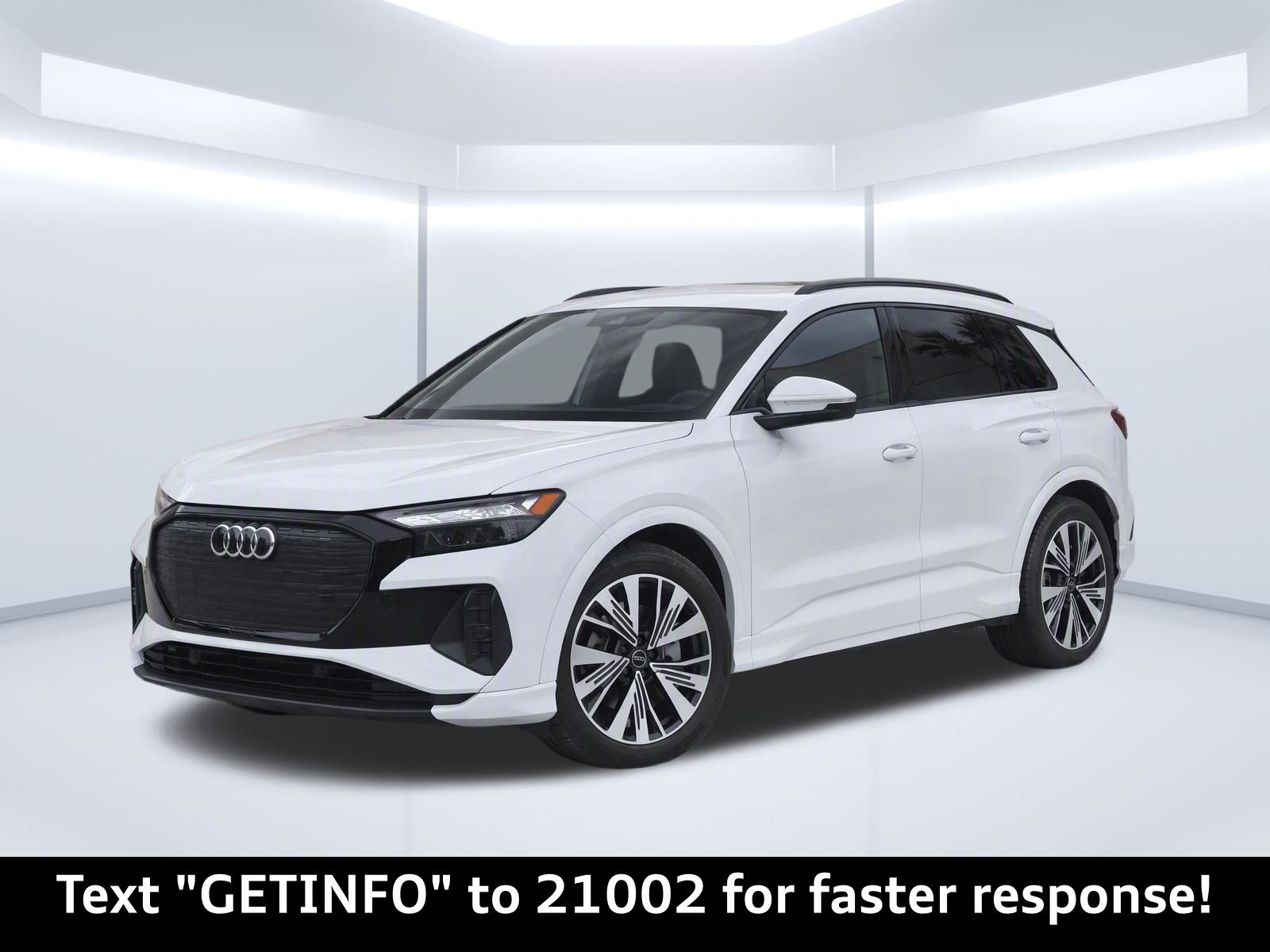 Glacier White Metallic 2025 Audi Q4 e-tron SUV / Crossover Rear-Wheel Drive Automatic