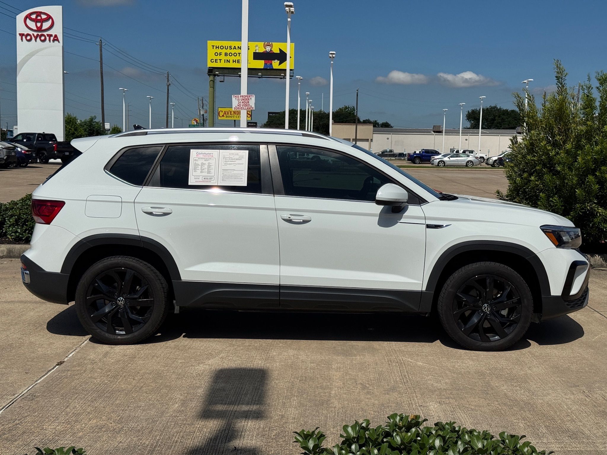 2024 Volkswagen Taos 1.5T SE White at DeMontrond Automotive Group