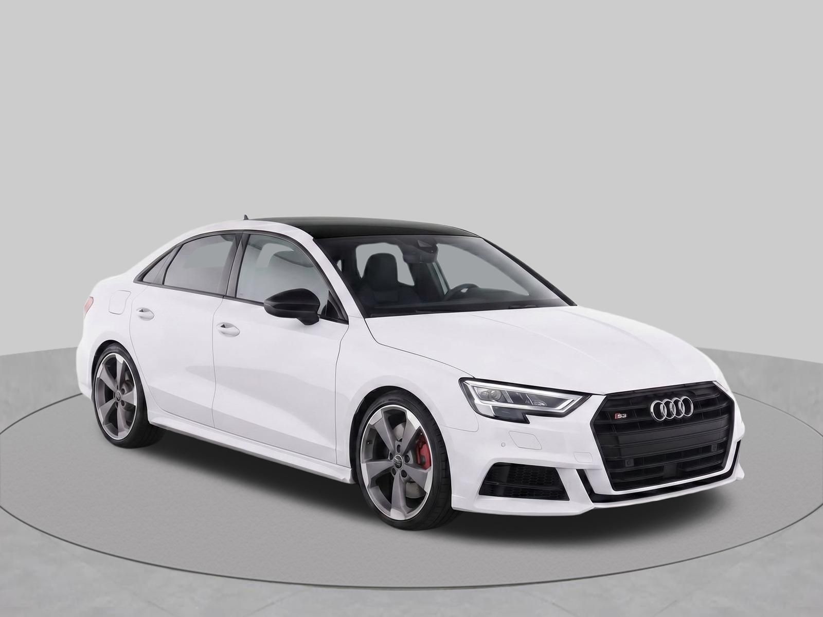 Glacier White Metallic 2019 Audi S3 Sedan All-Wheel Drive 7-Speed Automatic