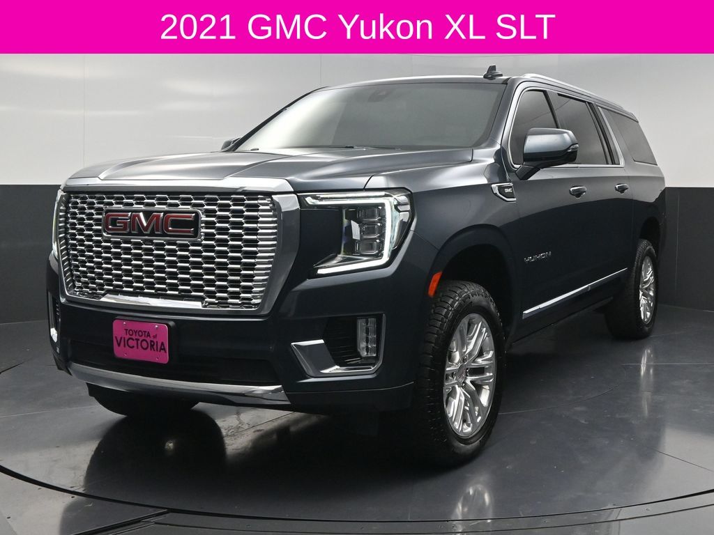 2021 GMC Yukon XL SLT Blue at Bayway Cadillac of The Woodlands
