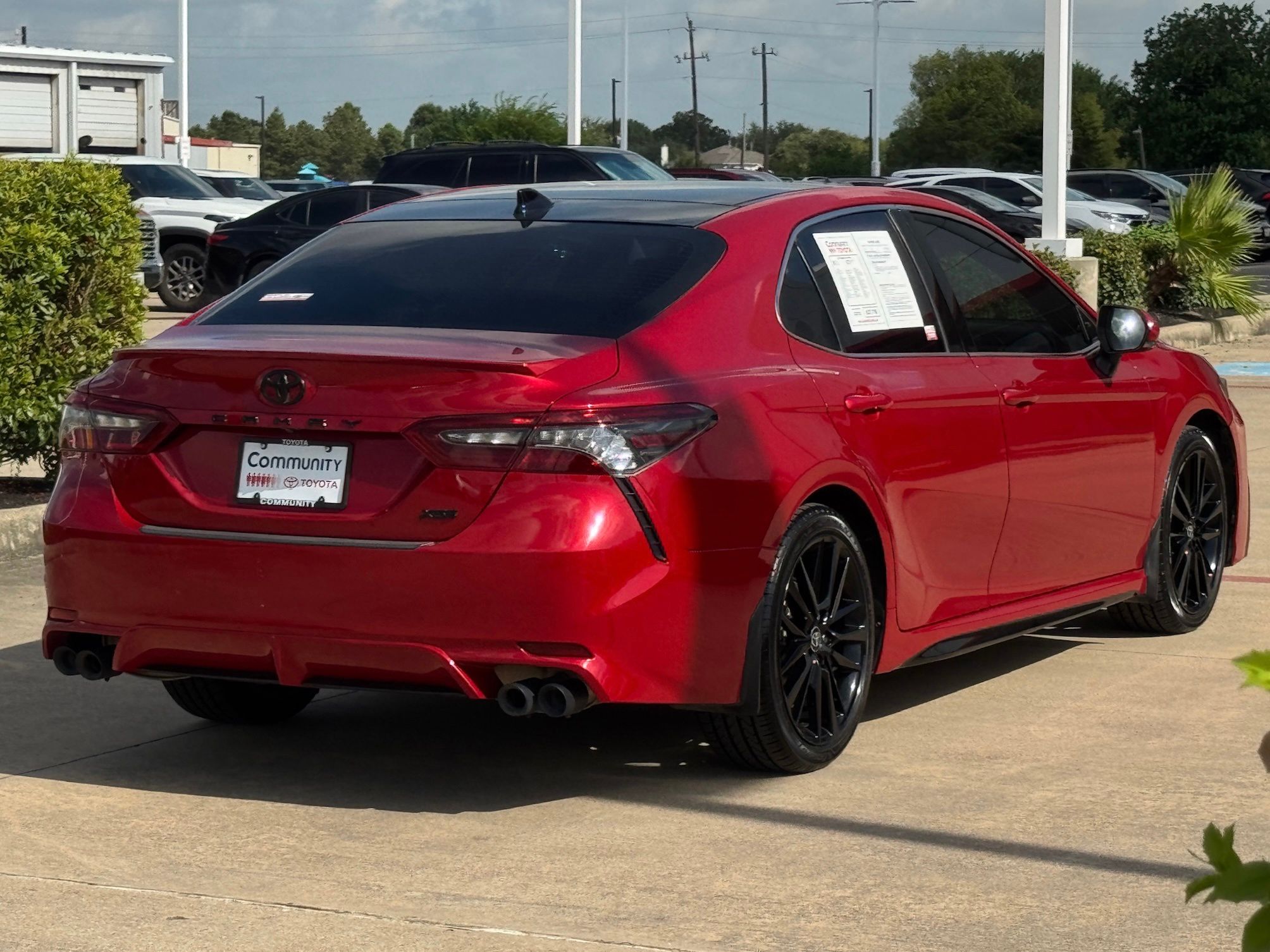 2022 Toyota Camry XSE Red at DeMontrond Gulf Freeway