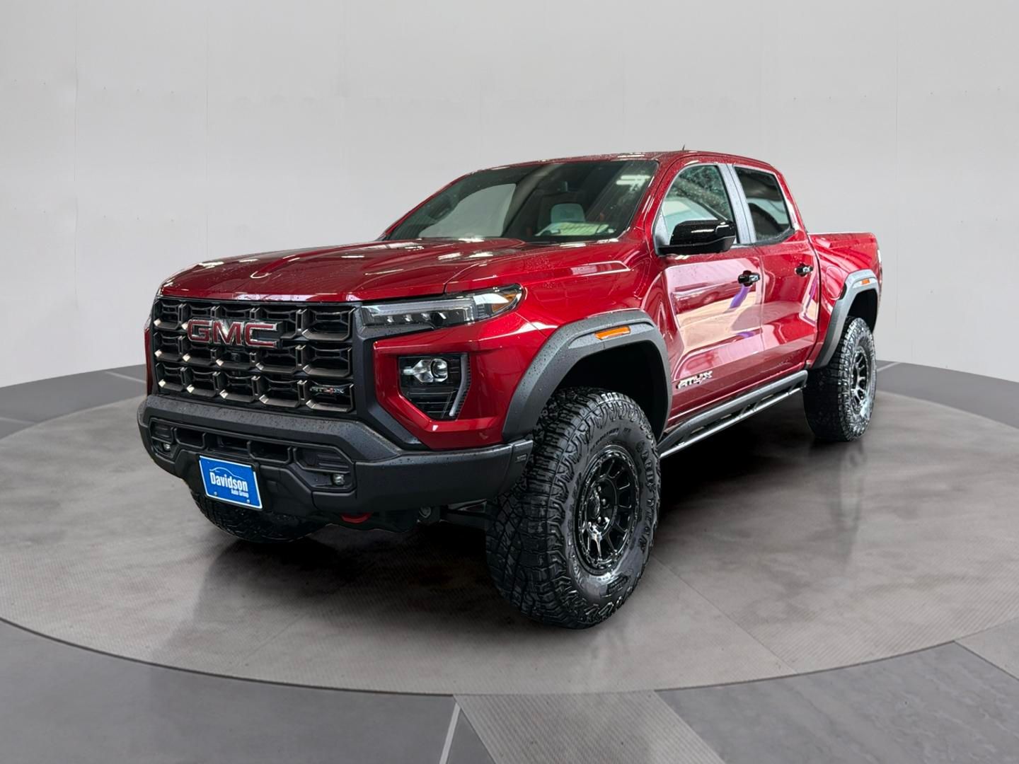 Volcanic Red Tintcoat 2025 GMC Canyon AT4 Crew Cab 4WD Pickup Truck Four-Wheel Drive 8-Speed Automatic