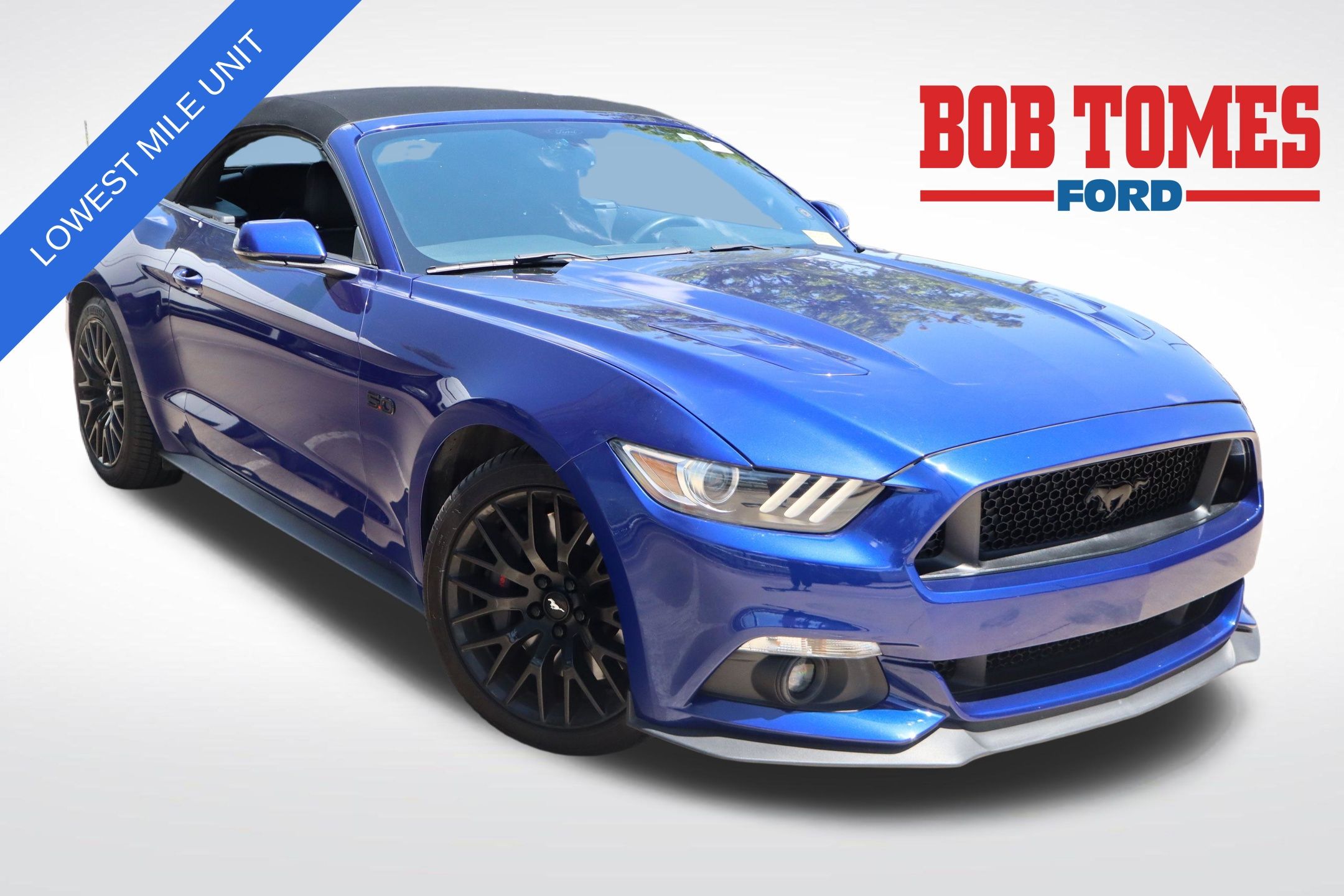 Blue Metallic 2016 Ford Mustang Convertible Rear-Wheel Drive 6-Speed Manual