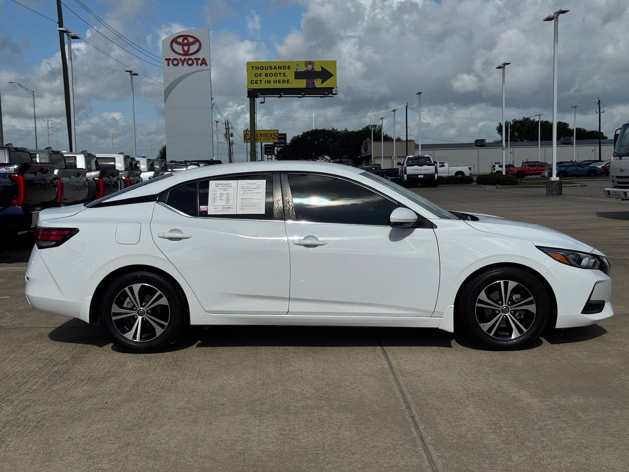 2020 Nissan Sentra SV White at Central Houston Nissan