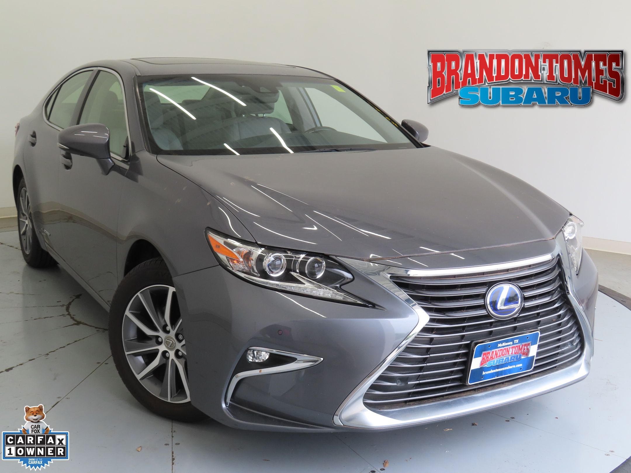 Nebula Gray Pearl 2018 Lexus ES Hybrid 300h FWD Sedan Front-Wheel Drive Continuously Variable Transmission