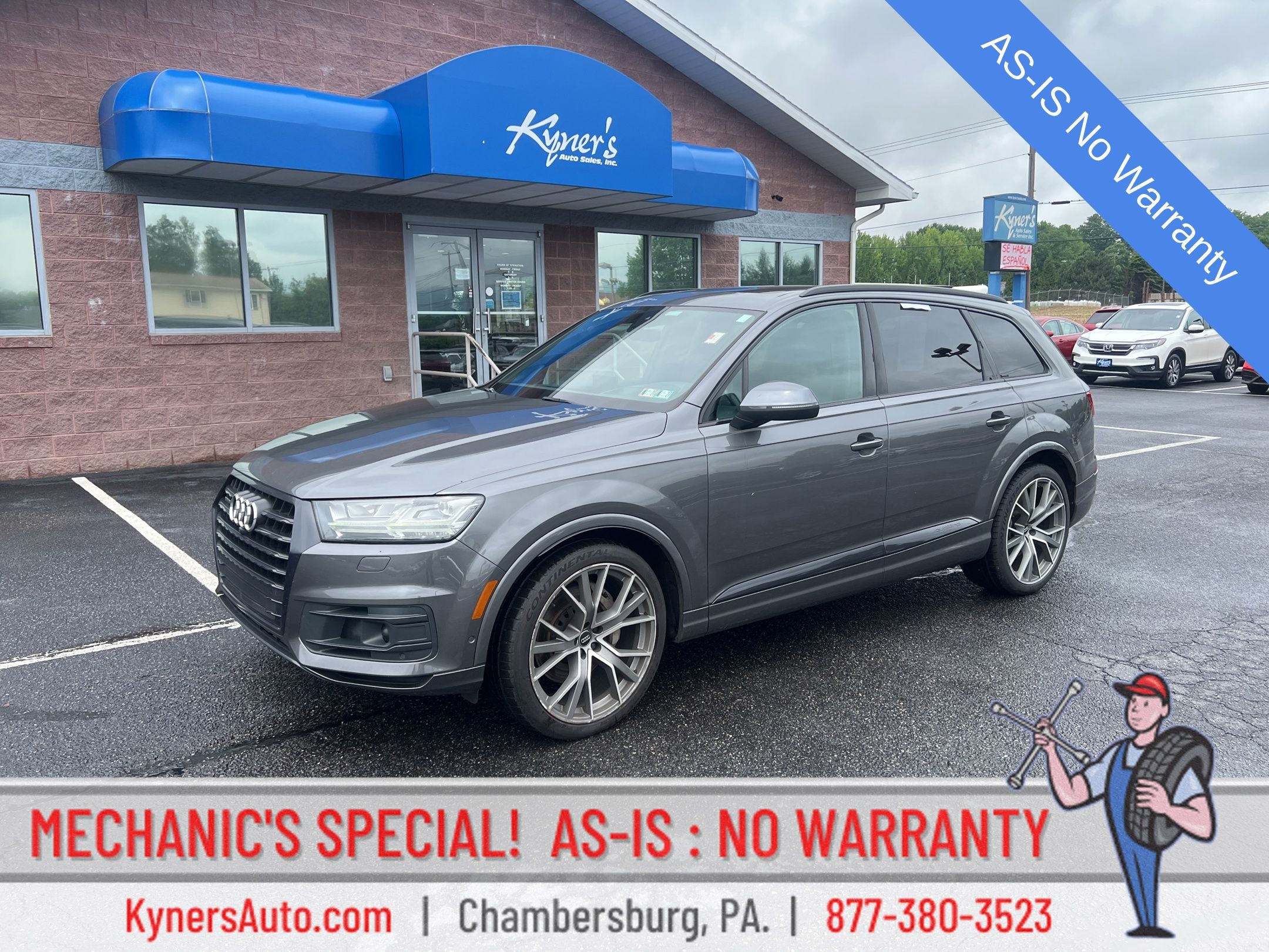 Gray Metallic 2019 Audi Q7 SUV / Crossover All-Wheel Drive 8-Speed Automatic
