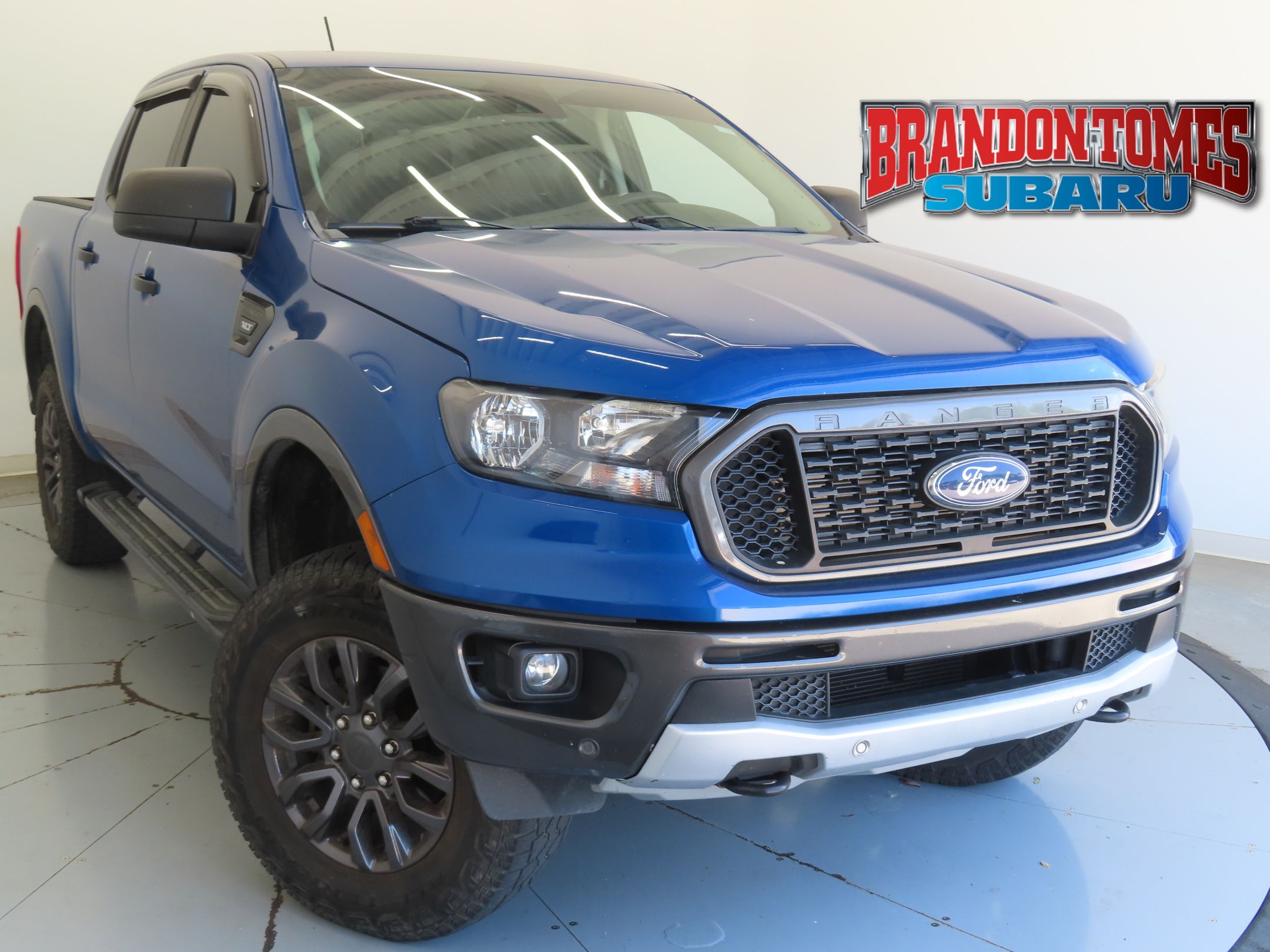 Lightning Blue Metallic 2019 Ford Ranger Pickup Truck Four-Wheel Drive Automatic