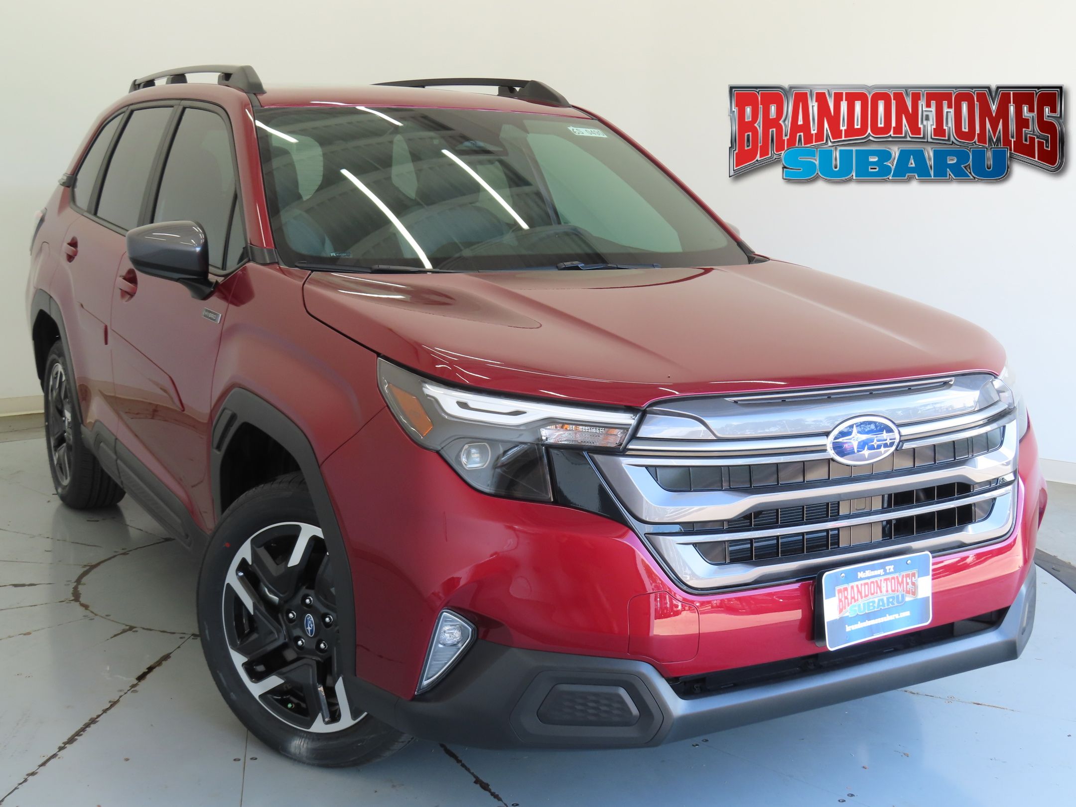 Crimson Red 2026 Subaru Forester Hybrid Premium AWD SUV / Crossover All-Wheel Drive Continuously Variable Transmission