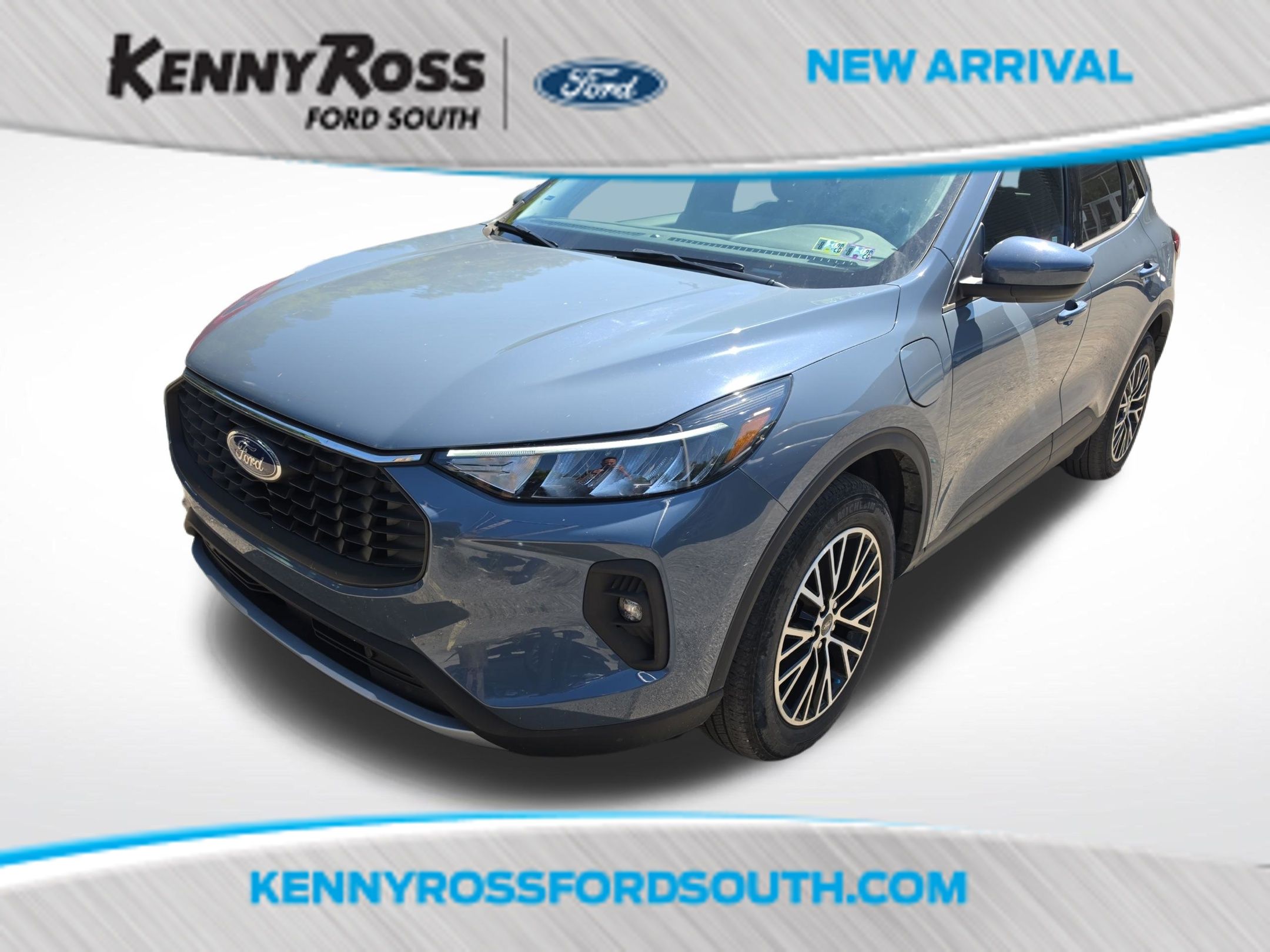 Vapor Blue Metallic 2023 Ford Escape Hybrid Plug-in SUV / Crossover Front-Wheel Drive Continuously Variable Transmission