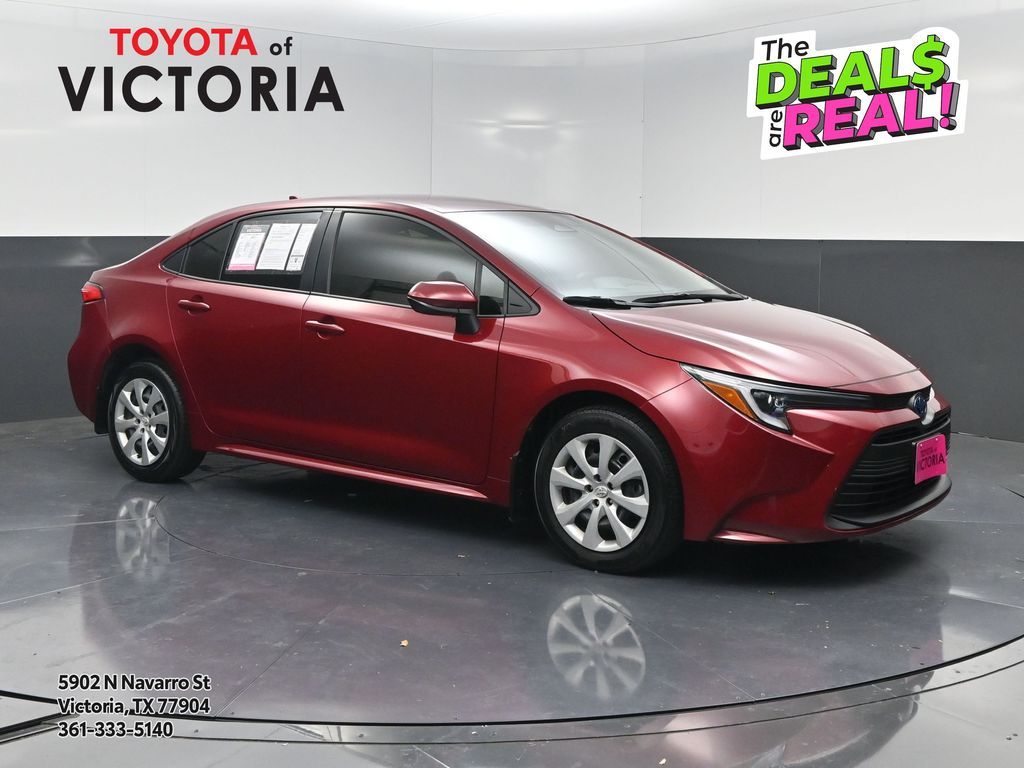 2024 Toyota Corolla Hybrid LE Red at DeMontrond Automotive Group