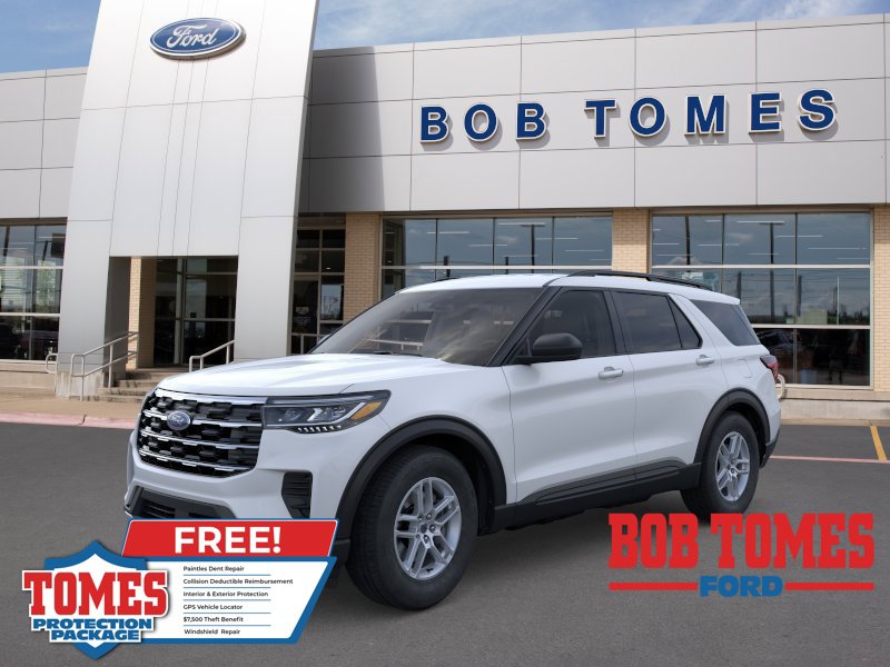 White Metallic 2026 Ford Explorer SUV / Crossover Rear-Wheel Drive Automatic
