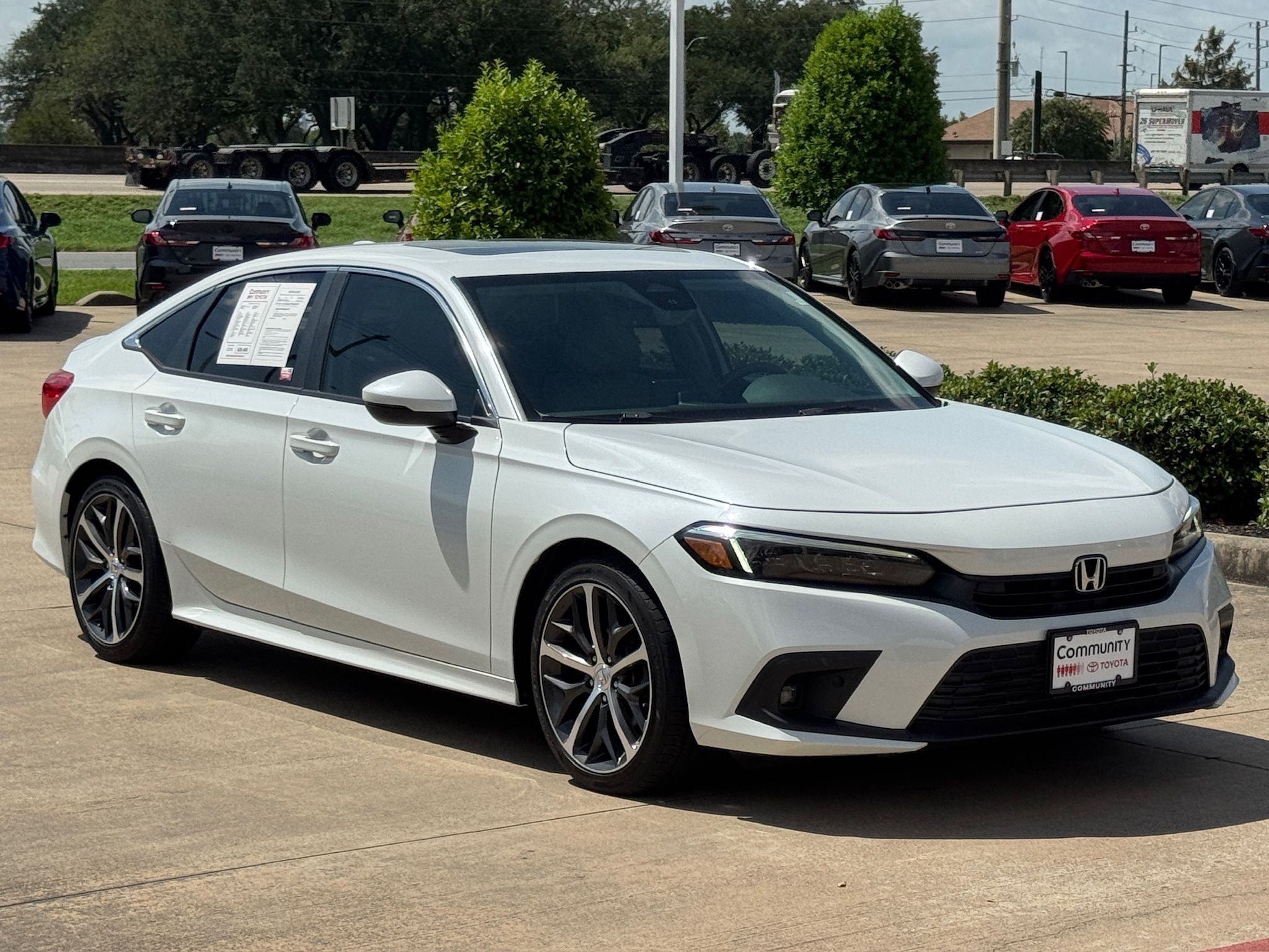 2022 Honda Civic Touring White at Cook Ford