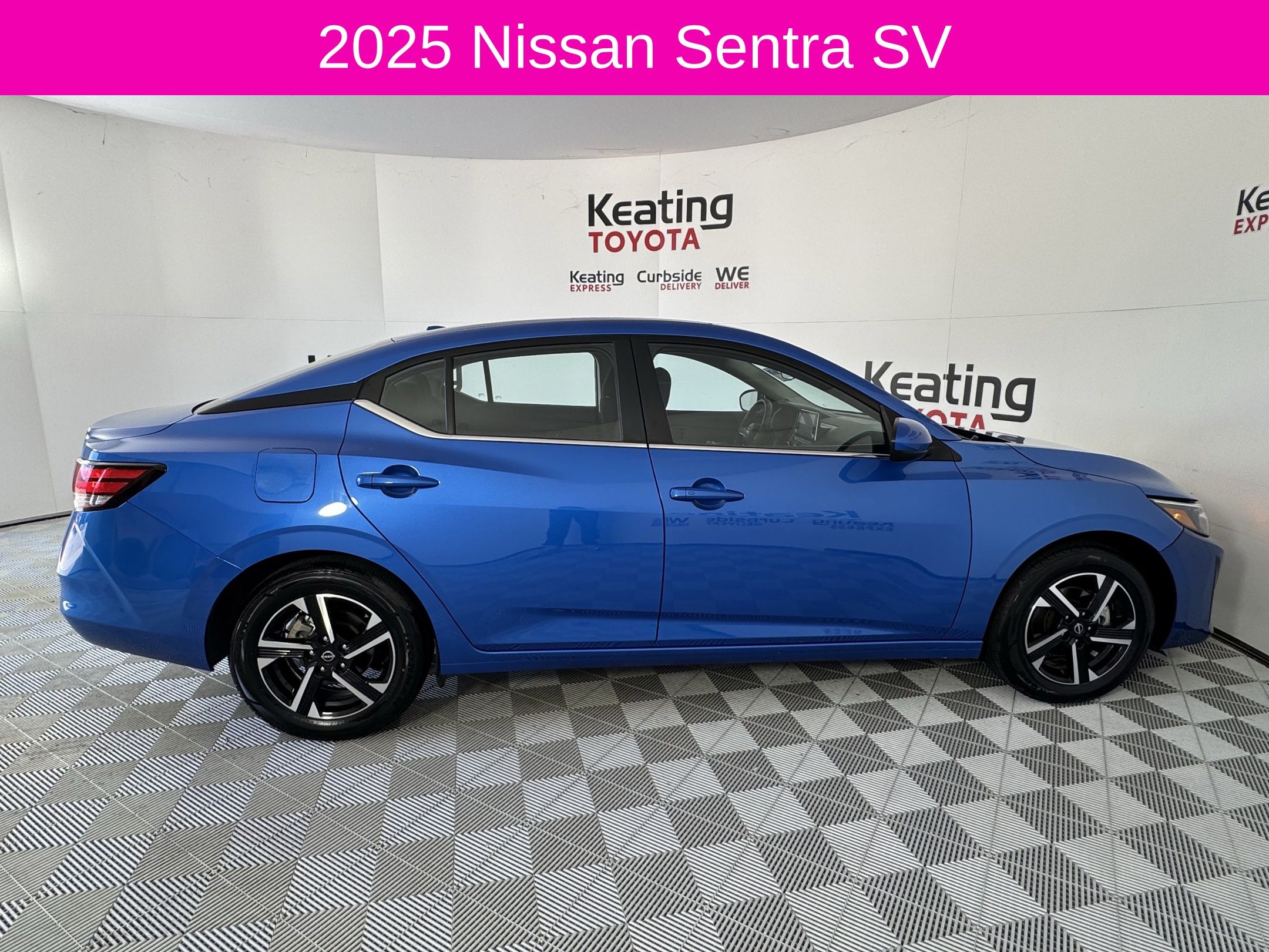 2025 Nissan Sentra SV Blue at Central Houston Nissan