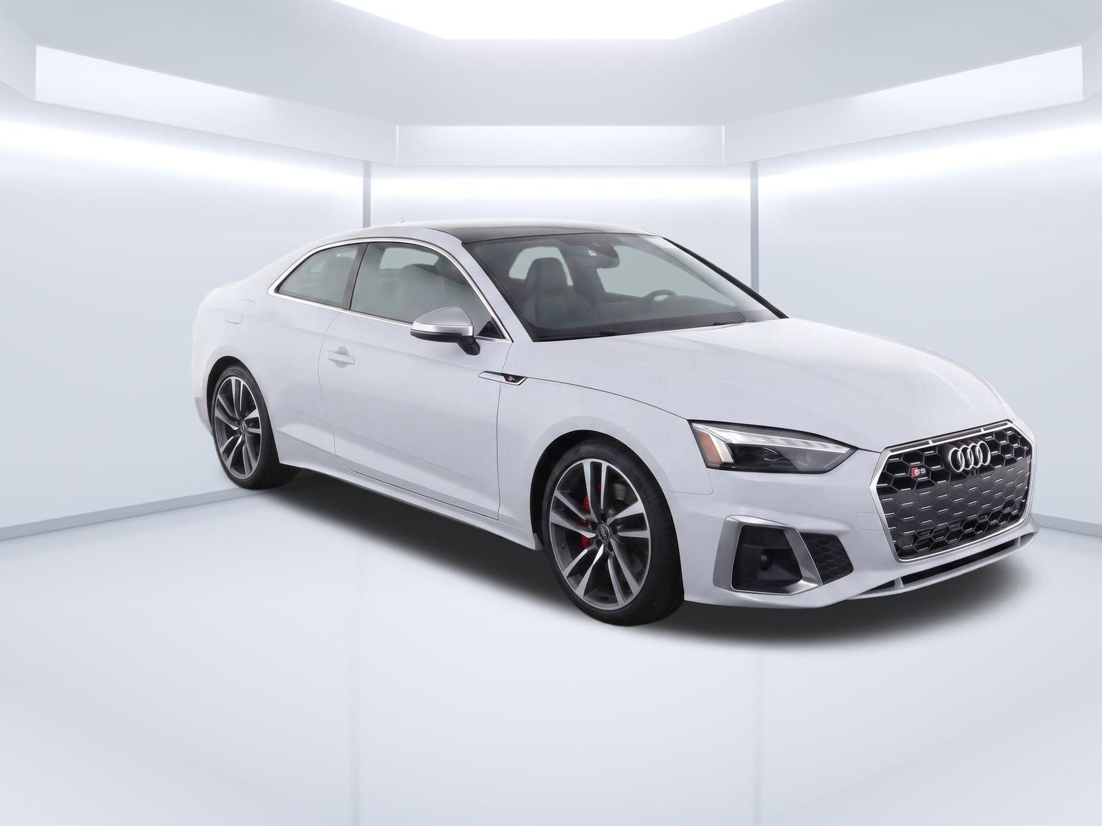 Glacier White Metallic 2023 Audi S5 Coupe All-Wheel Drive 8-Speed Automatic