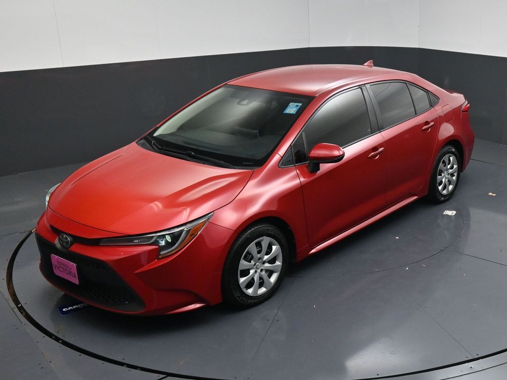 2021 Toyota Corolla LE Red at DeMontrond Auto Country