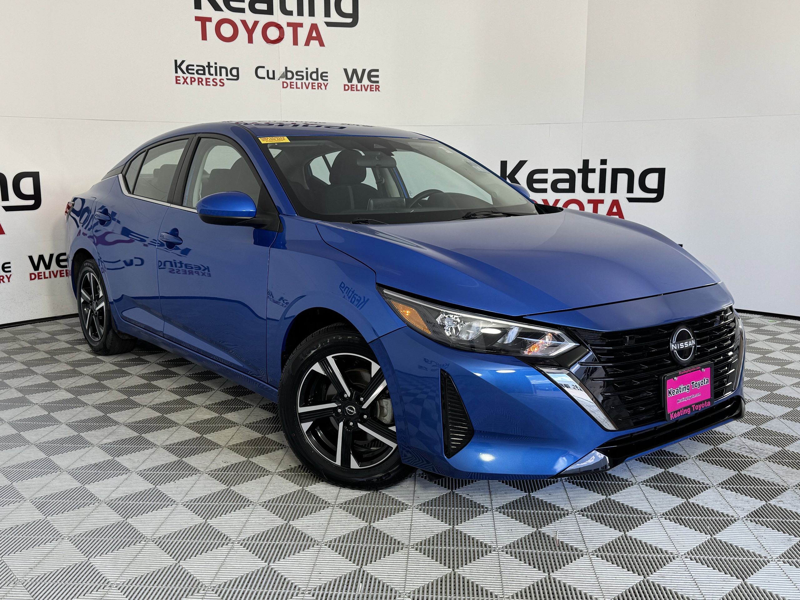 2025 Nissan Sentra SV Blue at Central Houston Nissan