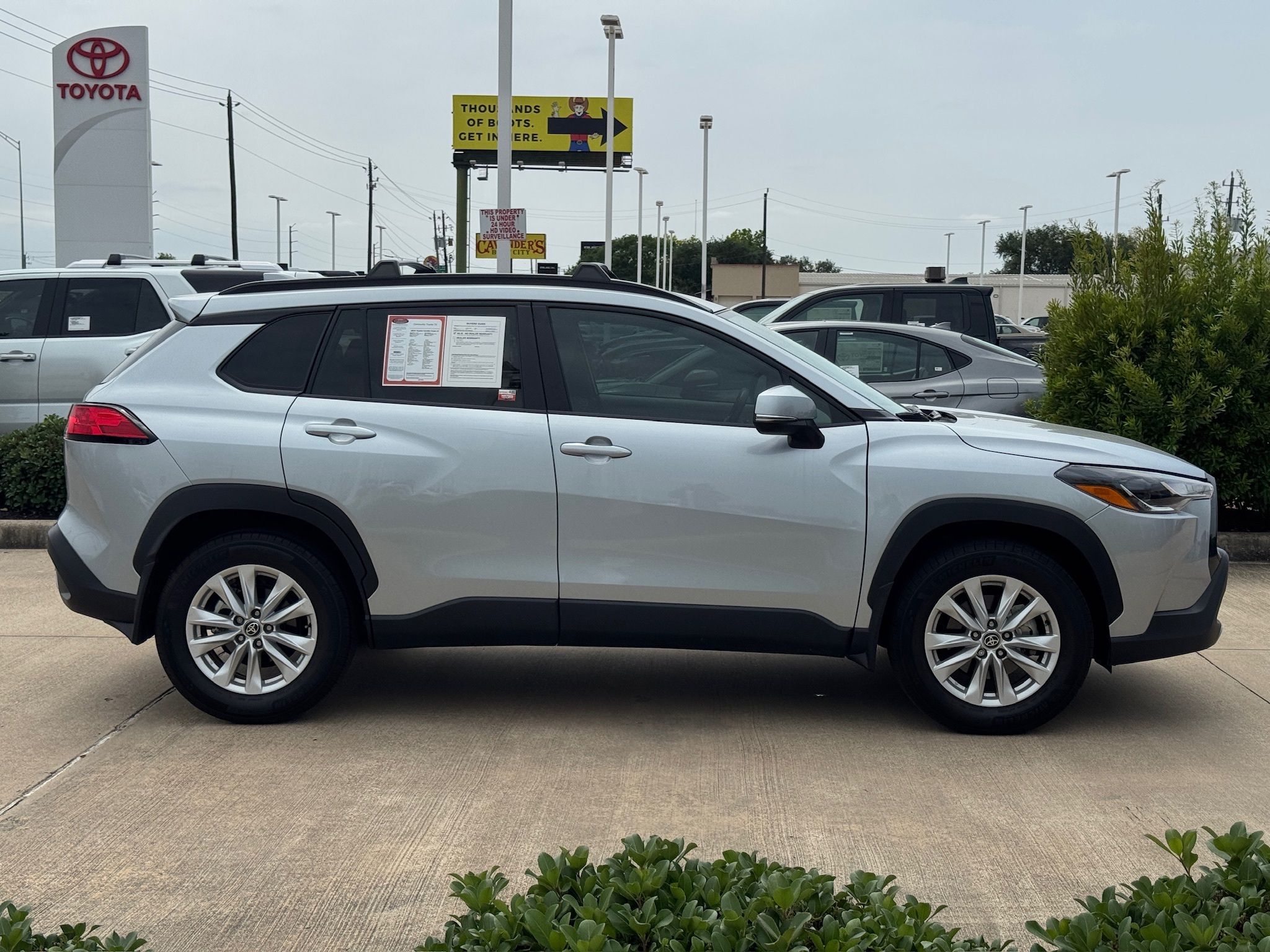 2024 Toyota Corolla Cross LE Silver at Texan Dodge Chrysler Jeep Ram