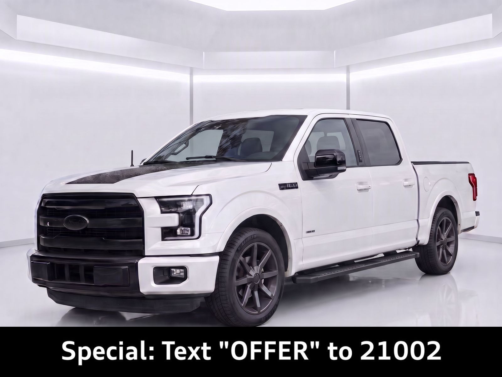 White Platinum Metallic Tri-Coat 2015 Ford F-150 Pickup Truck 4X2 6-Speed Automatic