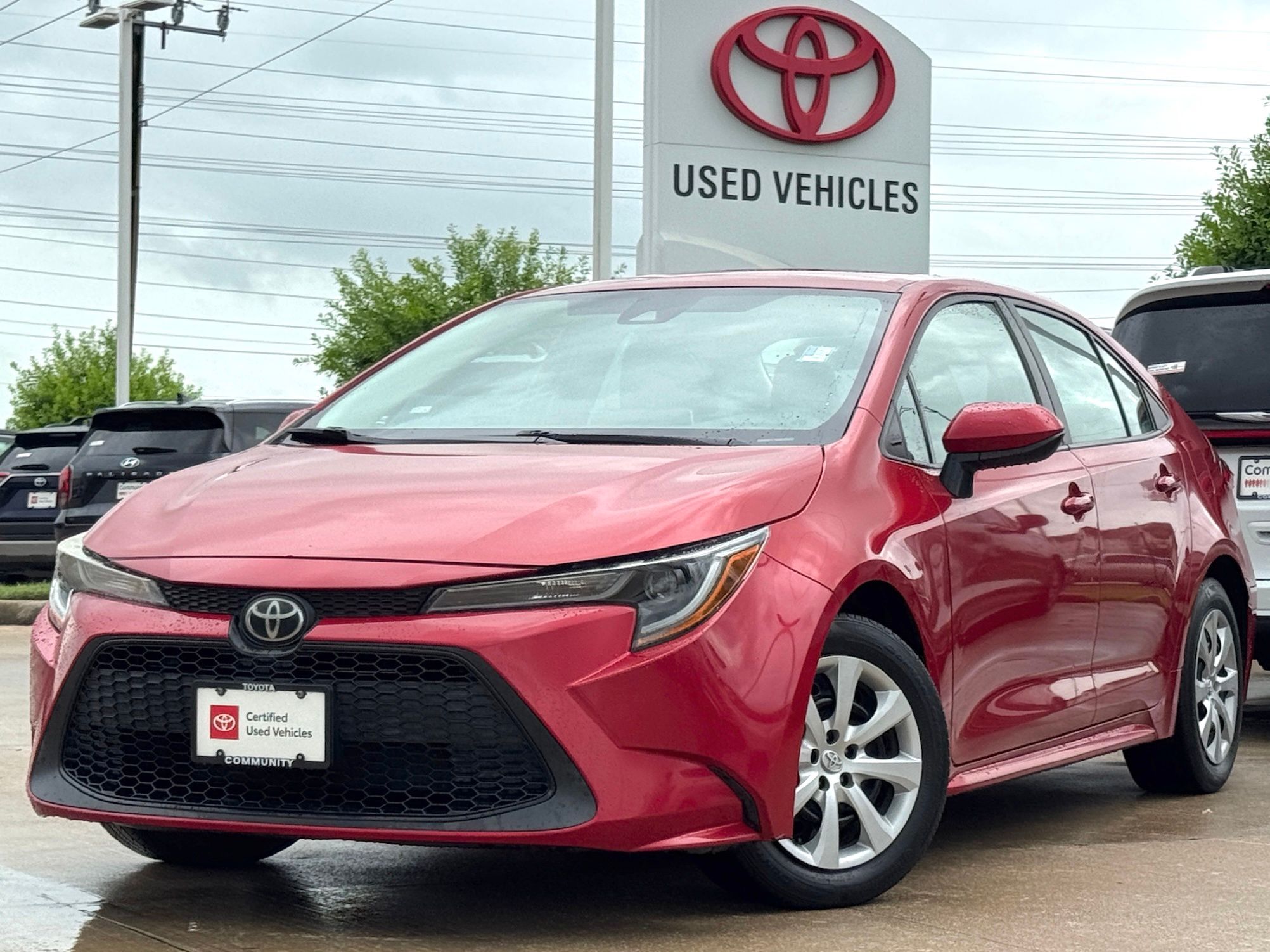 2020 Toyota Corolla LE Red at Big Star Chrysler Jeep Dodge Ram 