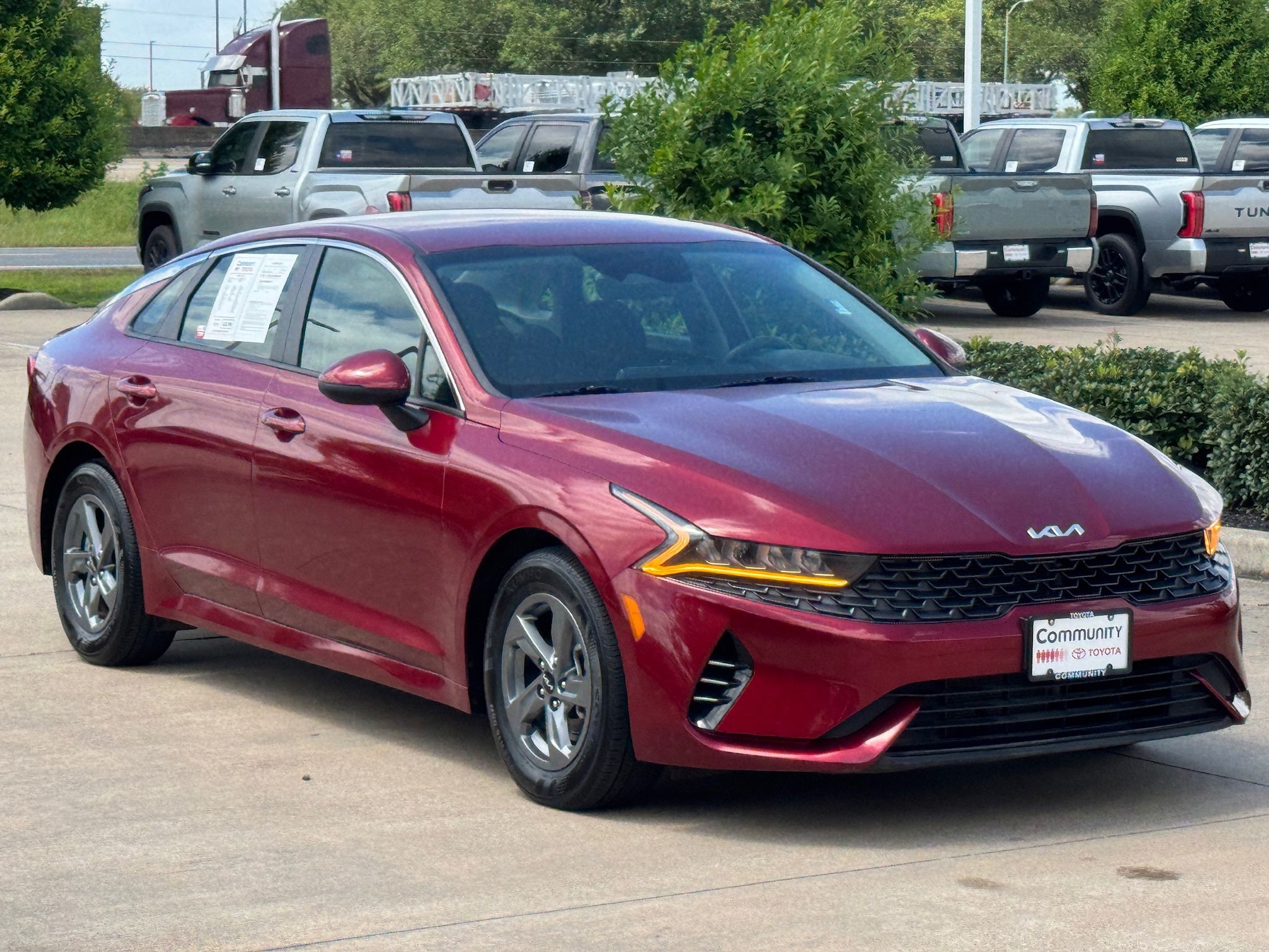 2023 Kia K5 LXS Red at River Oaks CDJR