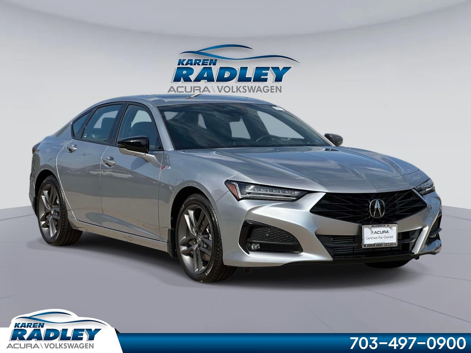 Lunar Silver Metallic 2025 Acura TLX SH-AWD with A-Spec Package Sedan All-Wheel Drive Automatic