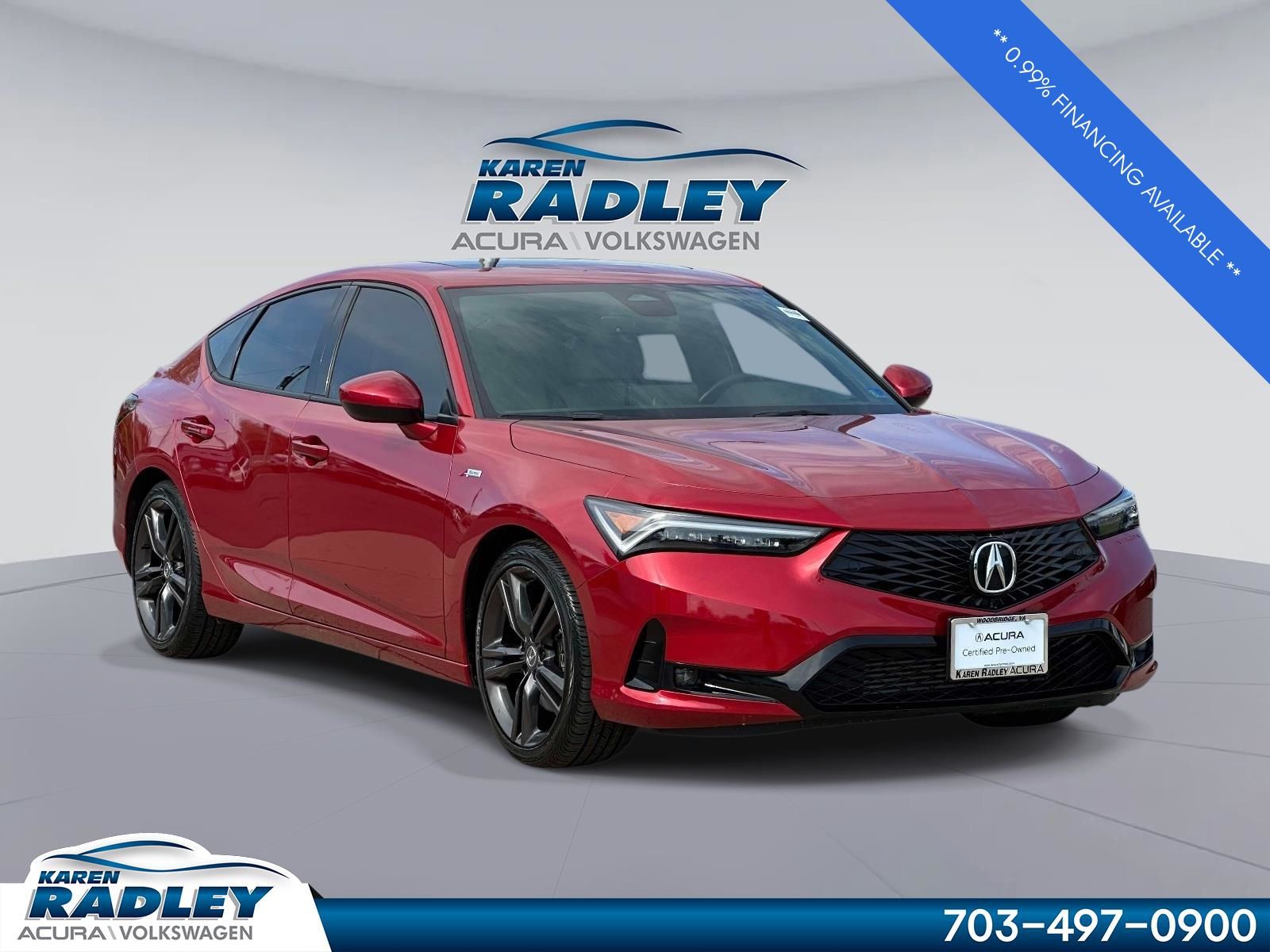 Performance Red Pearl 2023 Acura Integra FWD with A-SPEC Package Sedan Front-Wheel Drive Continuously Variable Transmission