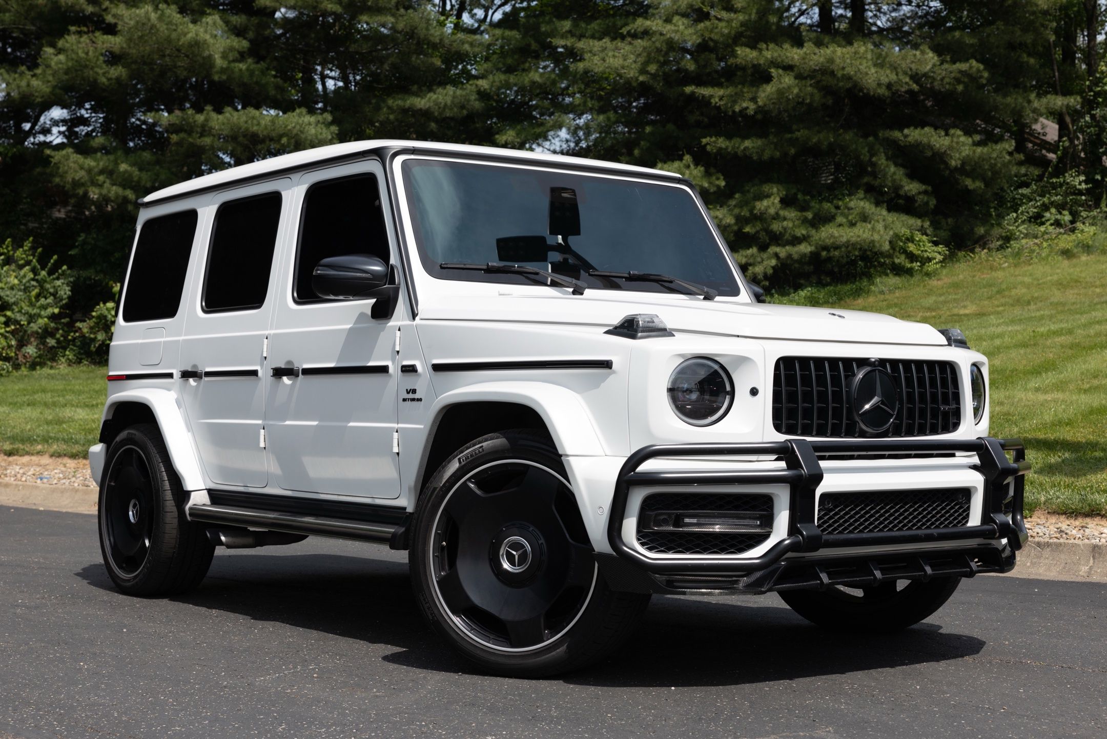 G MANUFAKTUR Moonlight White magno 2022 Mercedes-Benz G-Class AMG G 63 4MATIC SUV / Crossover All-Wheel Drive 9-Speed Automatic