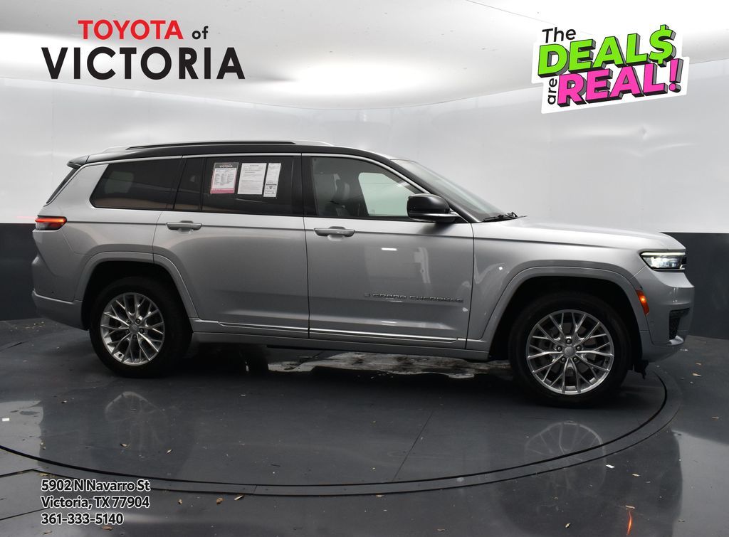 2021 Jeep Grand Cherokee L Summit Silver at Victoria Chrysler Dodge Jeep Ram
