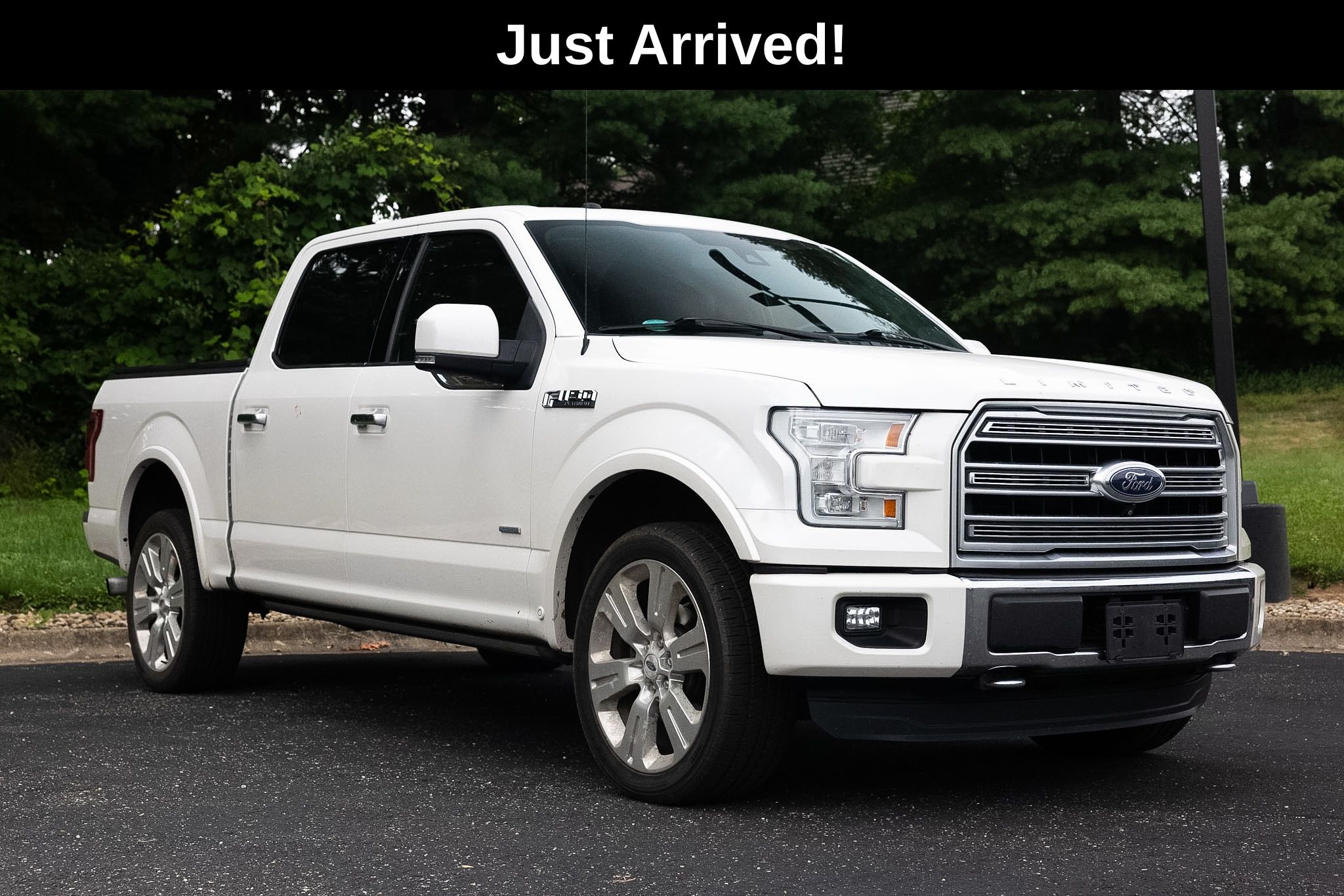 White Platinum Clearcoat Metallic 2016 Ford F-150 Pickup Truck Four-Wheel Drive 6-Speed Automatic