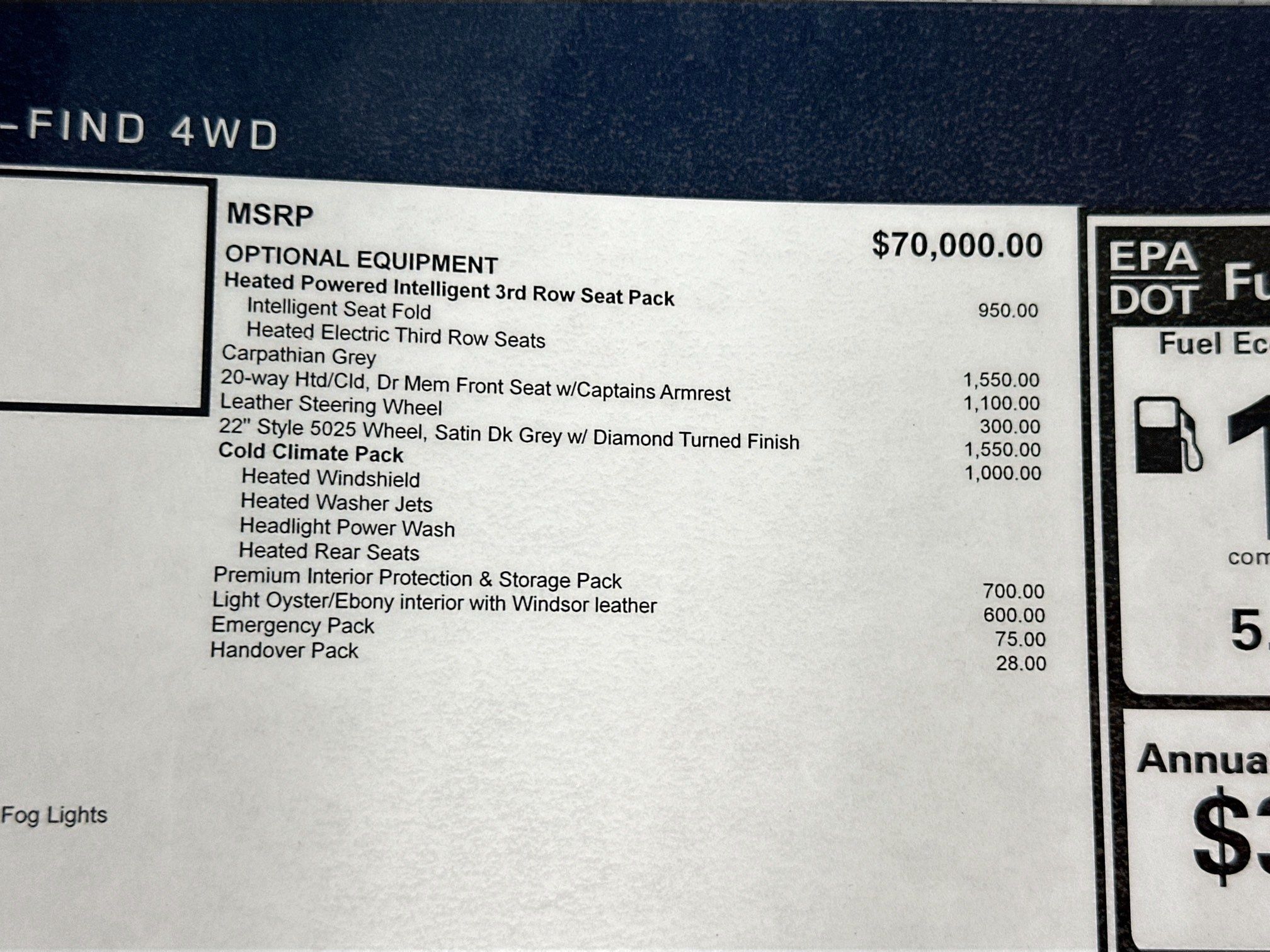 new 2025 Land Rover Discovery car, priced at $79,478