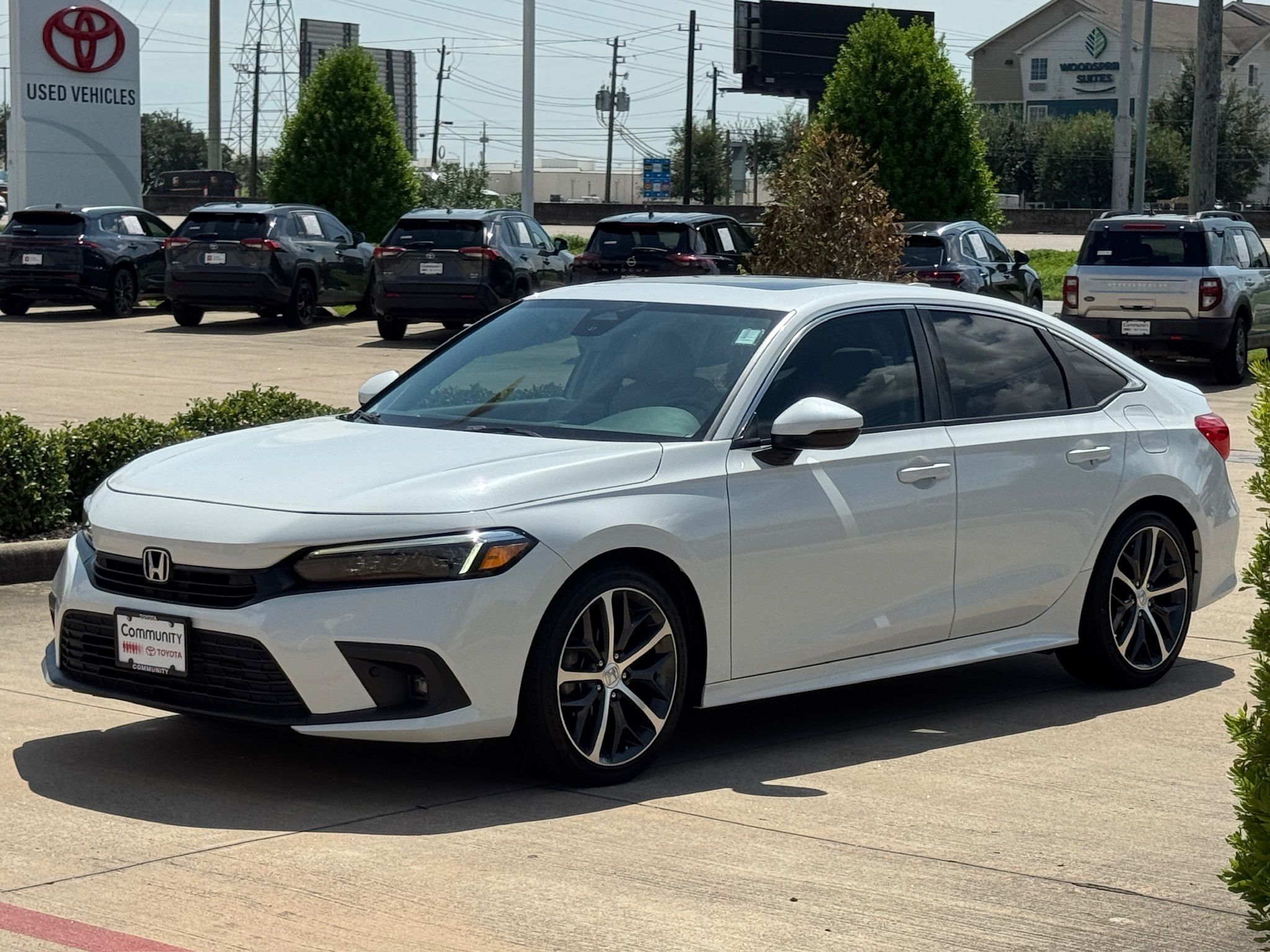 2022 Honda Civic Touring White at Cook Ford