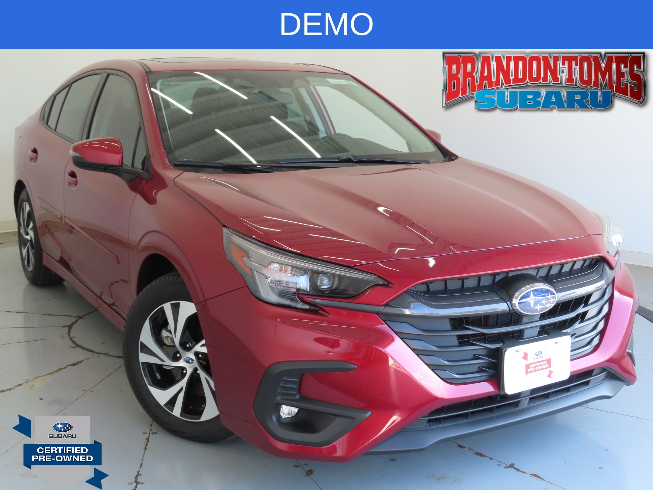 Crimson Red Pearl 2025 Subaru Legacy Premium AWD Sedan All-Wheel Drive Continuously Variable Transmission