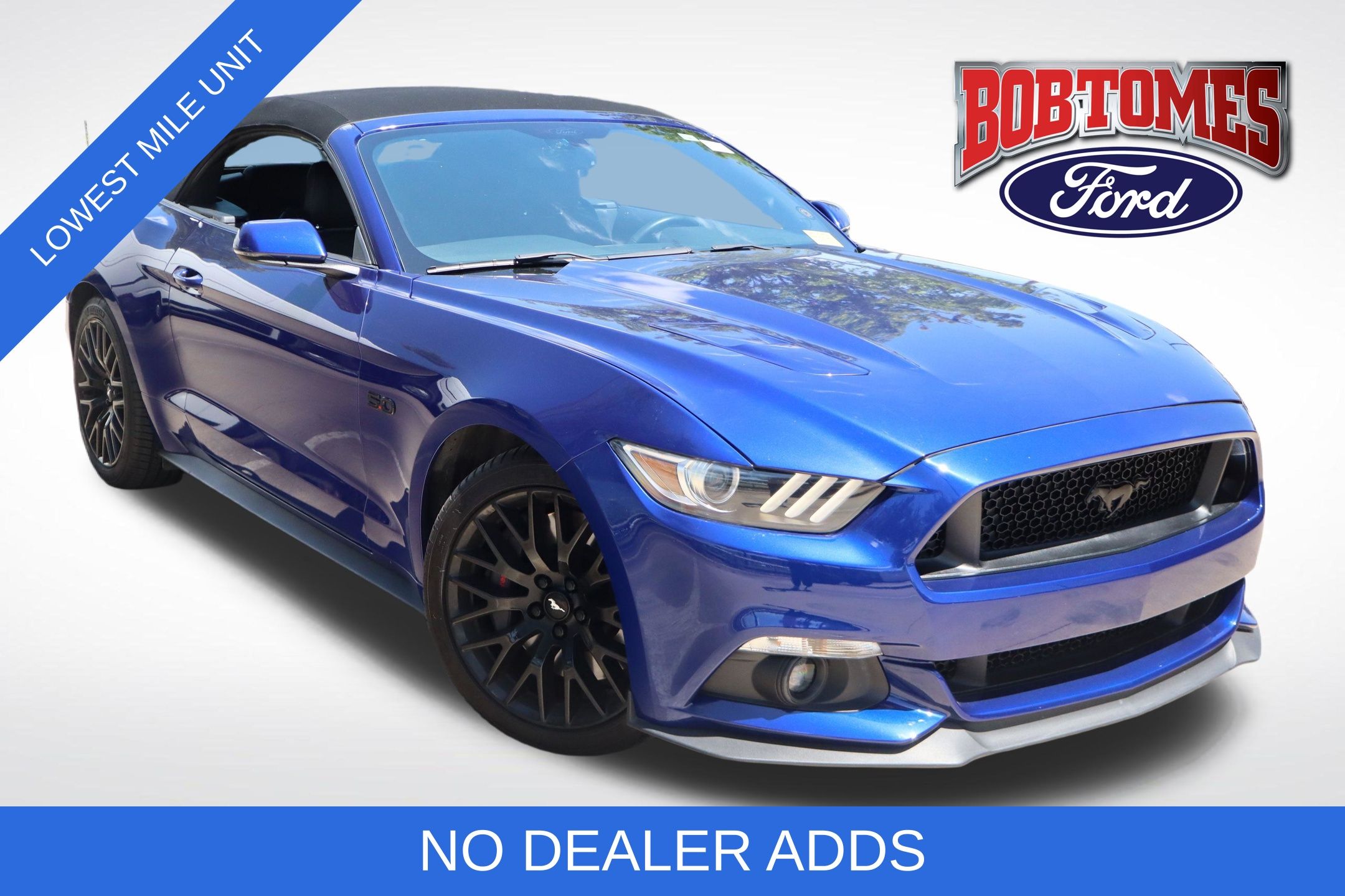 Blue Metallic 2016 Ford Mustang Convertible Rear-Wheel Drive 6-Speed Manual