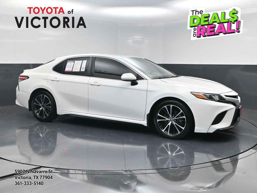 2020 Toyota Camry SE White at DeMontrond Automotive Group