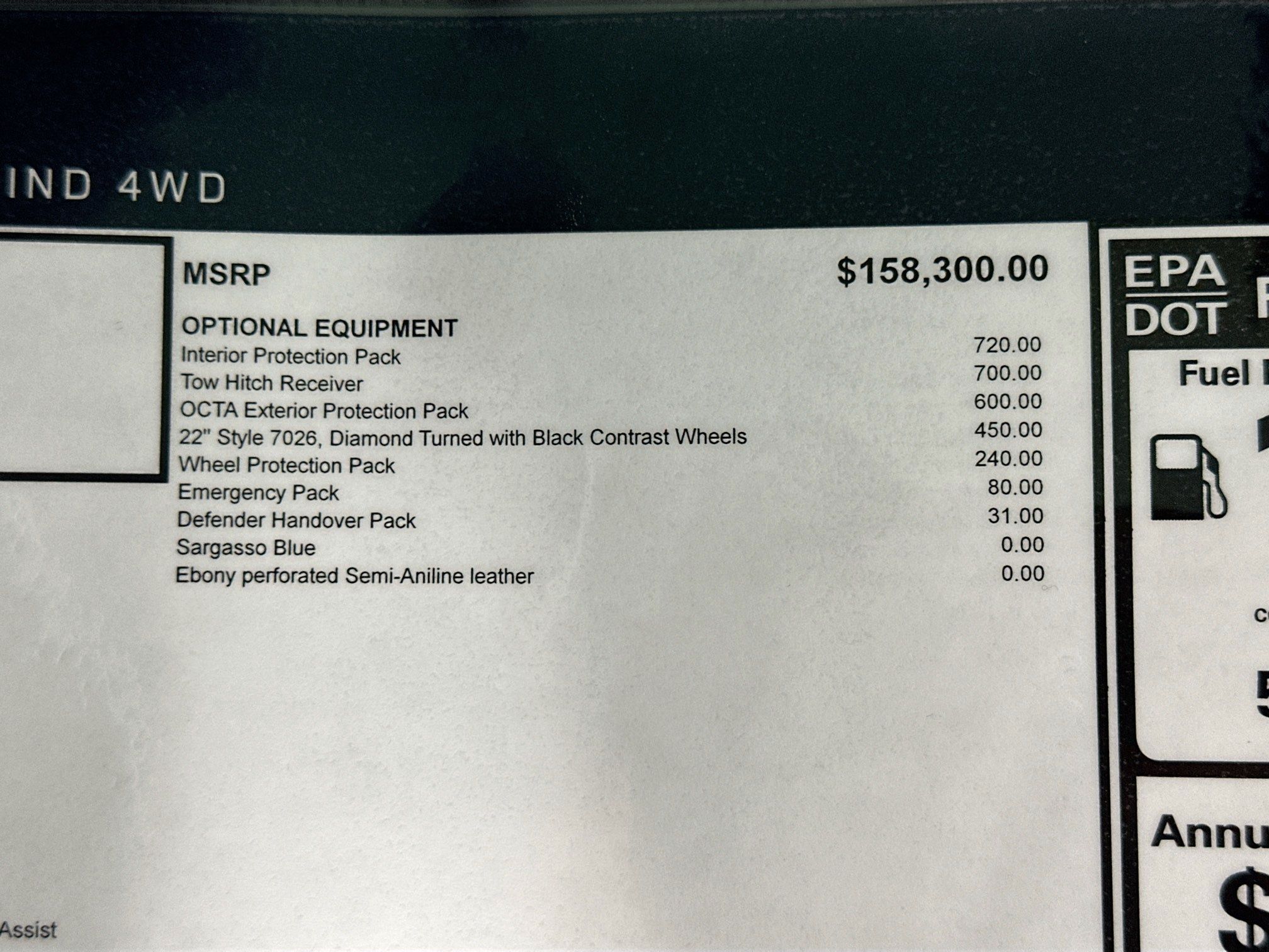 new 2026 Land Rover Defender 110 car, priced at $162,971