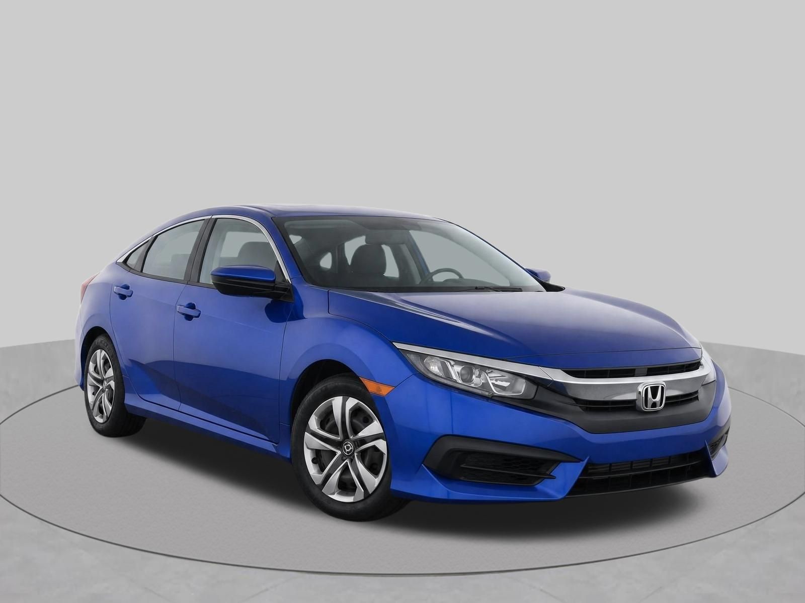 Aegean Blue Metallic 2016 Honda Civic Sedan Front-Wheel Drive Continuously Variable Transmission