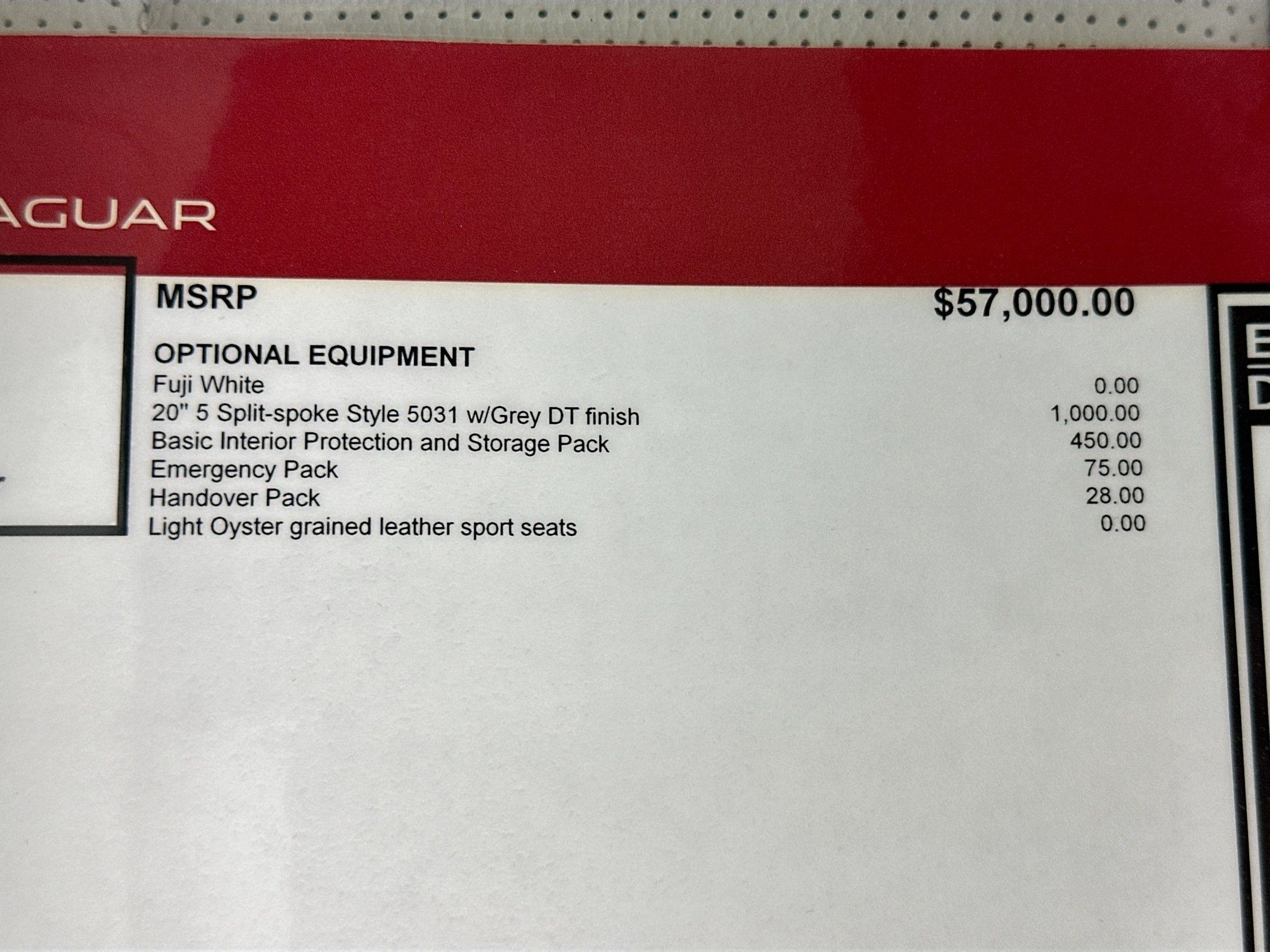 used 2026 Jaguar F-PACE car, priced at $49,995