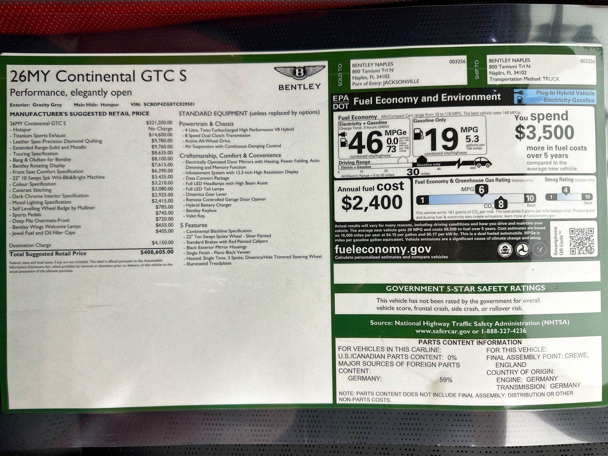 new 2026 Bentley Continental GTC car