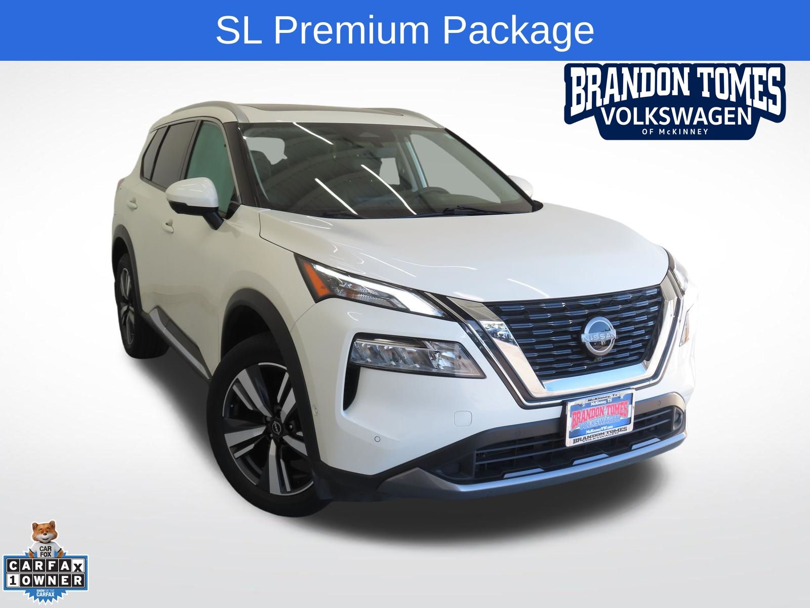 Pearl White 2023 Nissan Rogue SUV / Crossover Front-Wheel Drive Continuously Variable Transmission