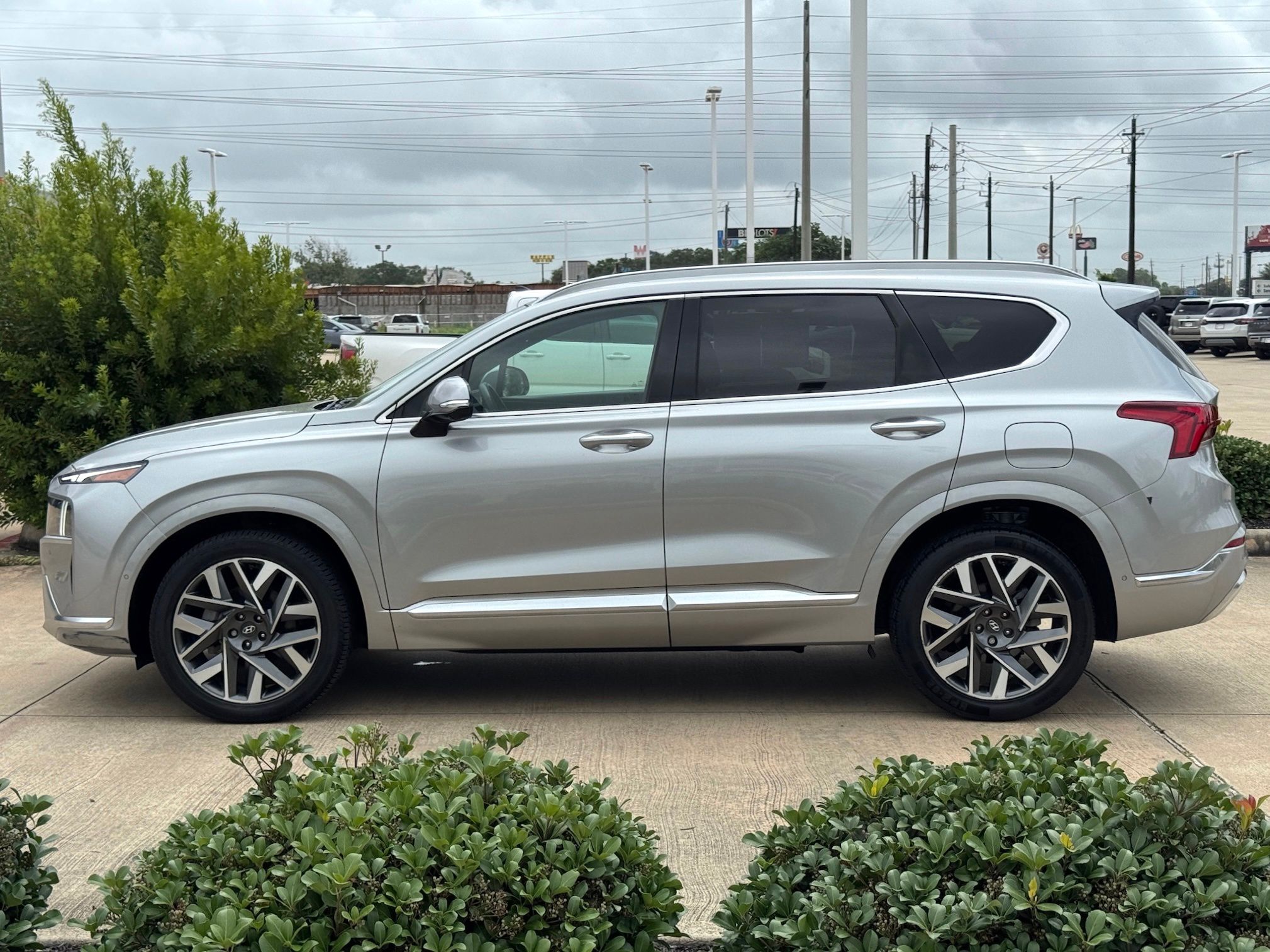 2022 Hyundai Santa Fe Calligraphy Silver at DeMontrond Mazda