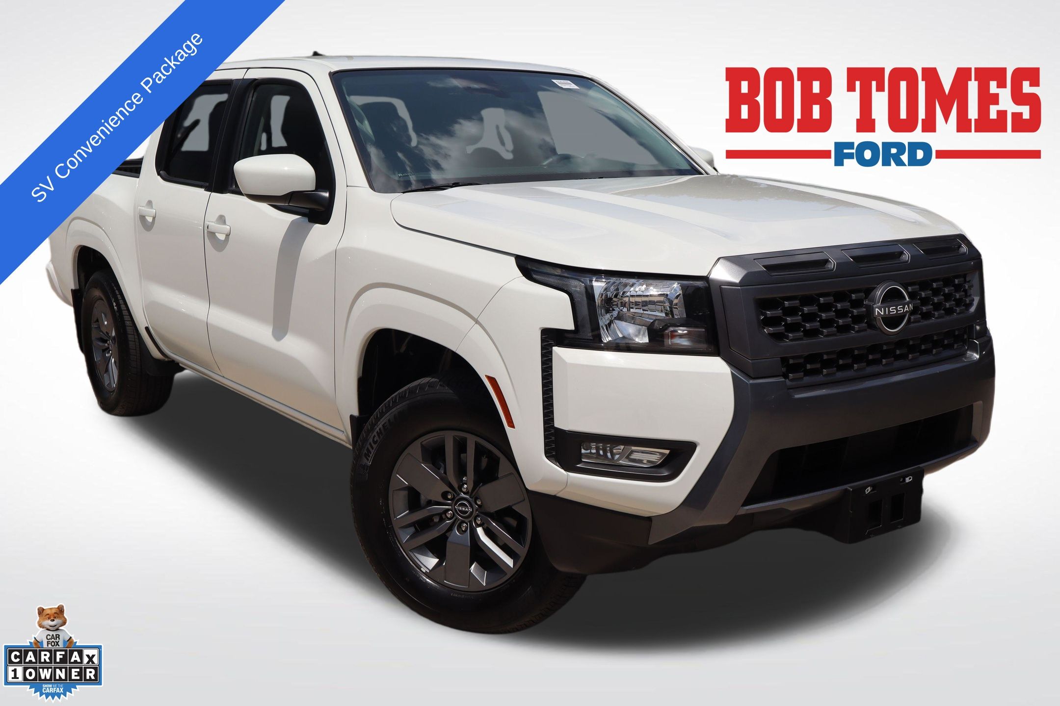 Glacier White 2025 Nissan Frontier Pickup Truck 4X2 9-Speed Automatic Overdrive